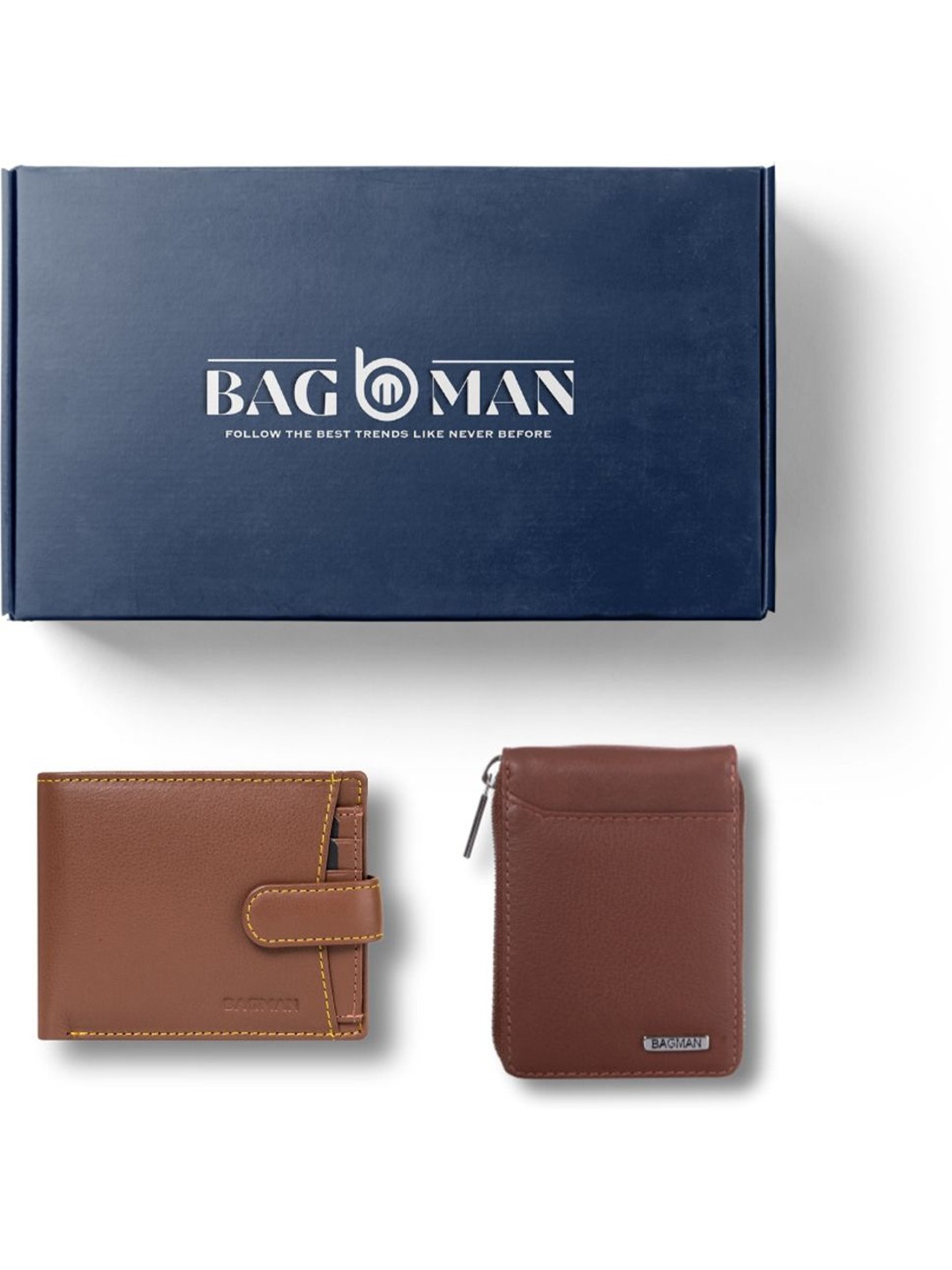 

BAGMAN Unisex Accessory Gift Set of, Brown