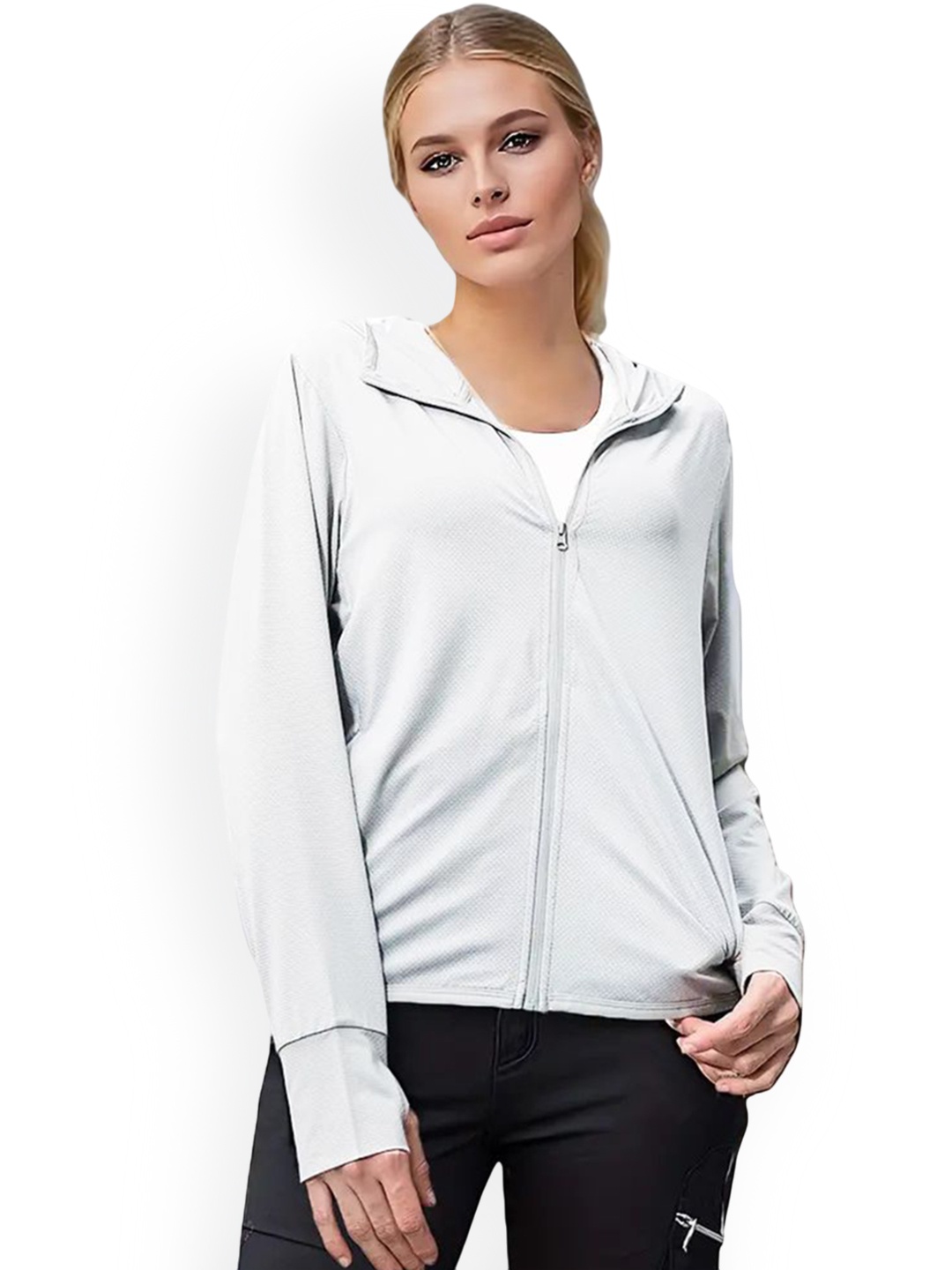 

Alexvyan Women Lightweight Sporty Jacket, Grey