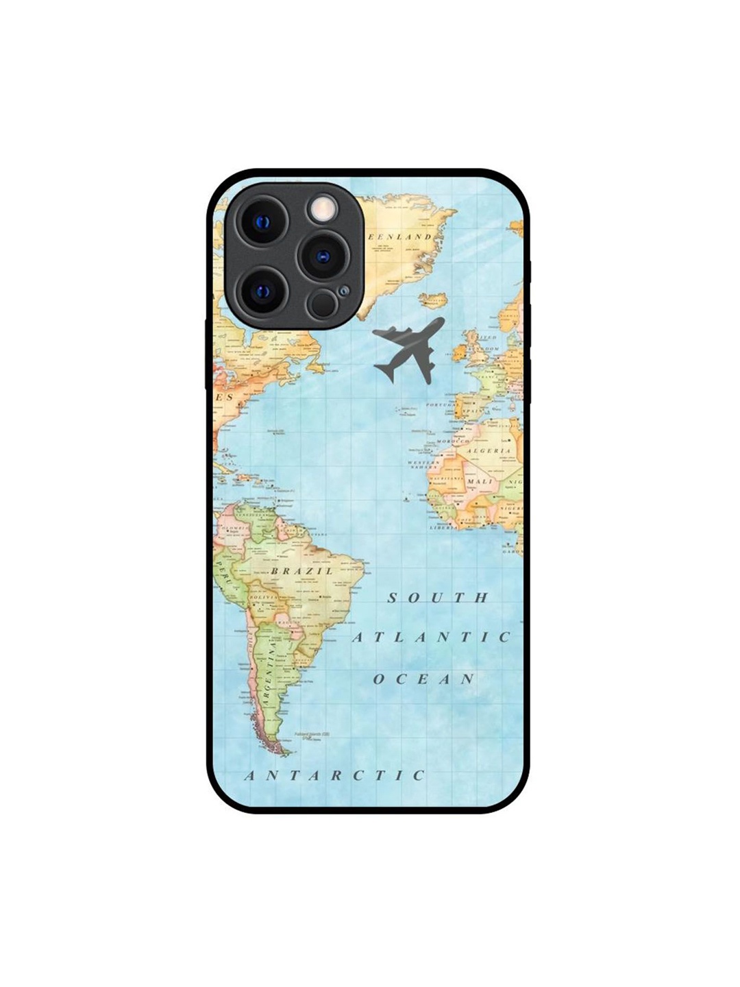 

QRIOH Quirky Printed iPhone 12 Pro Back Case Mobile Accessories, Blue