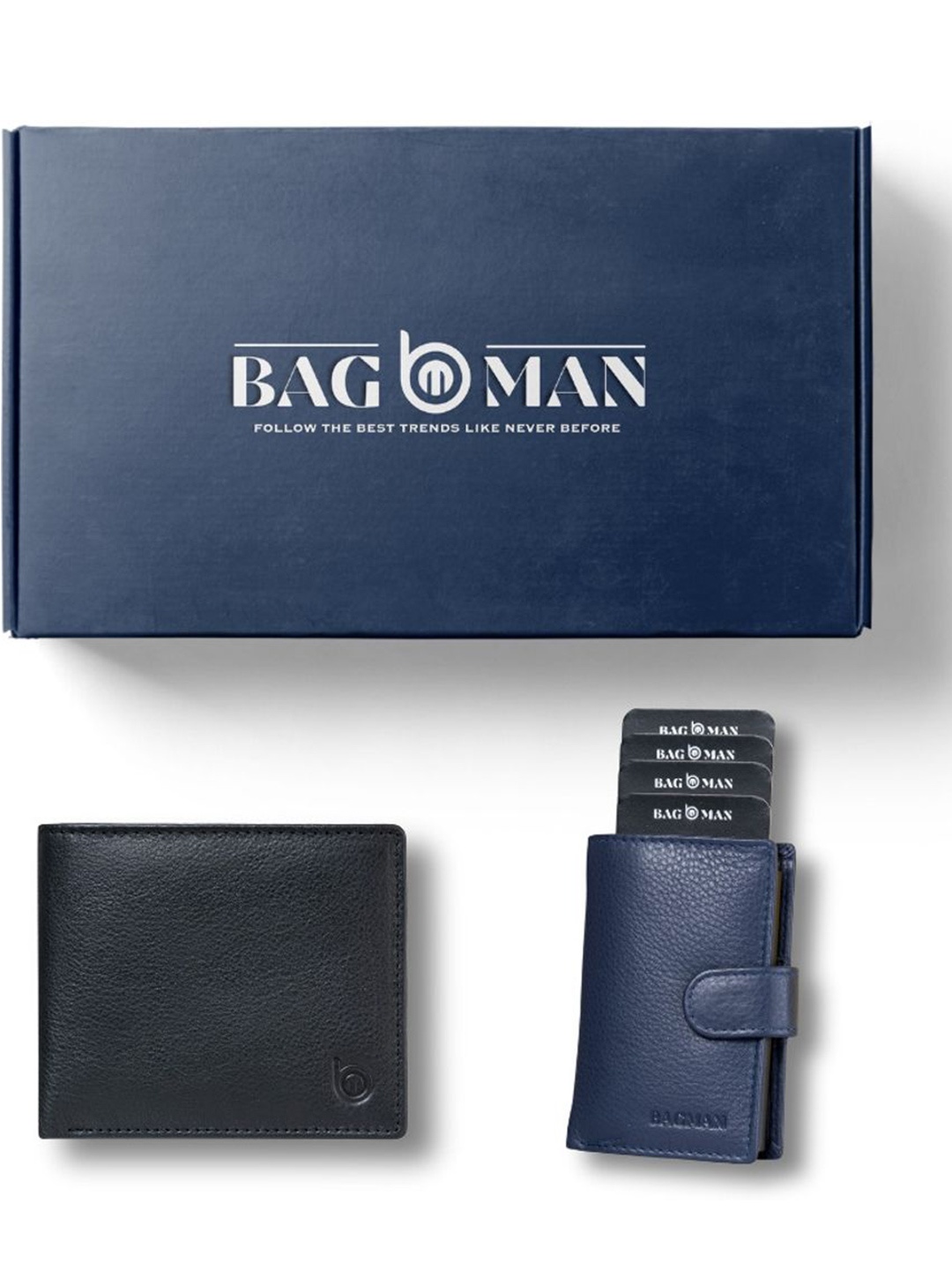 

BAGMAN Unisex Accessory Gift Set of, Black