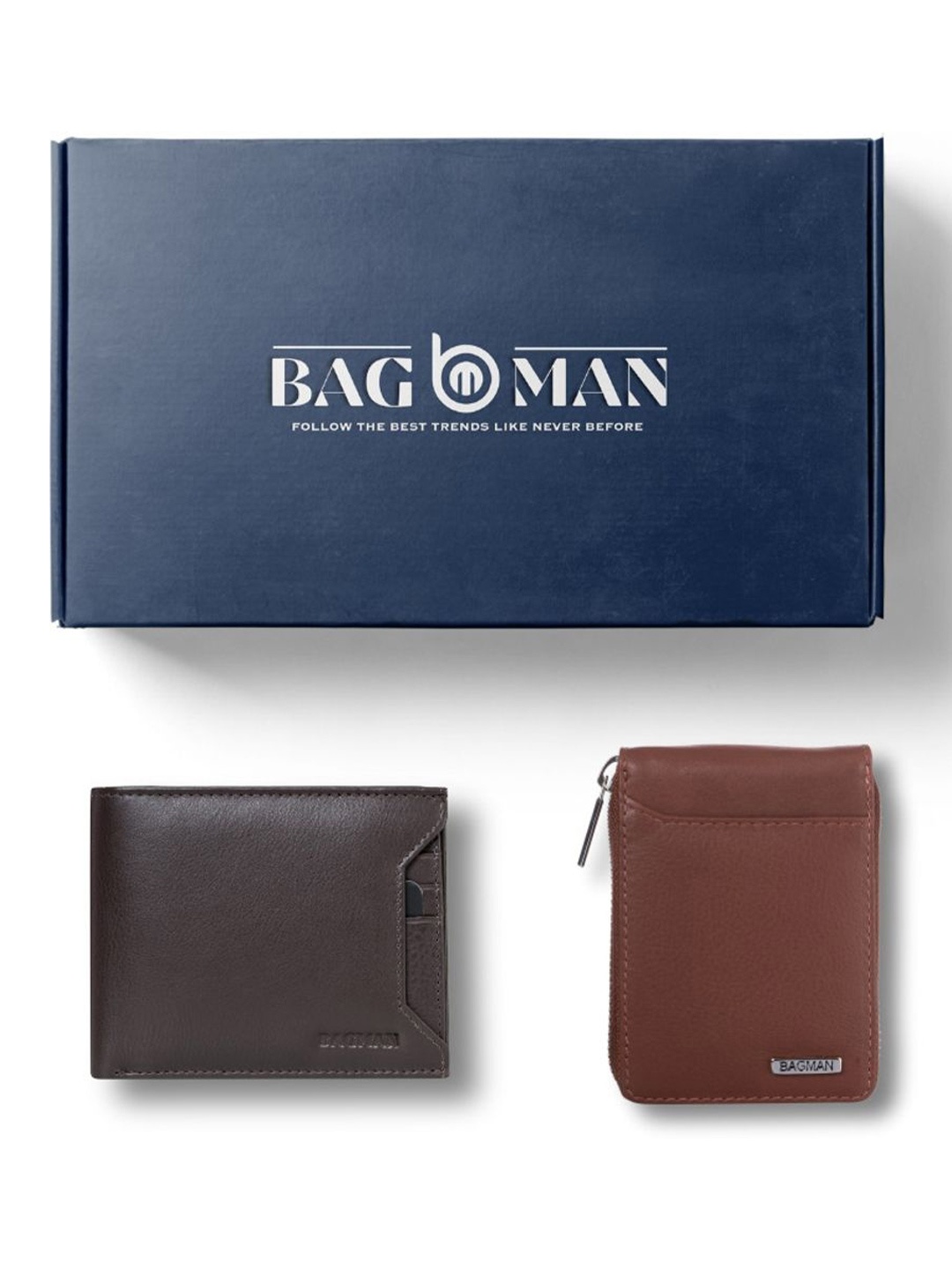 

BAGMAN Unisex Accessory Gift Set of, Brown