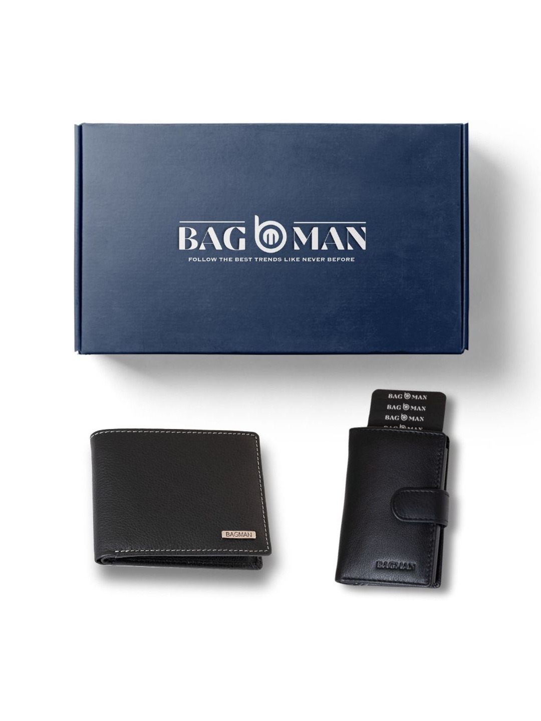 

BAGMAN Unisex Accessory Gift Set of, Black