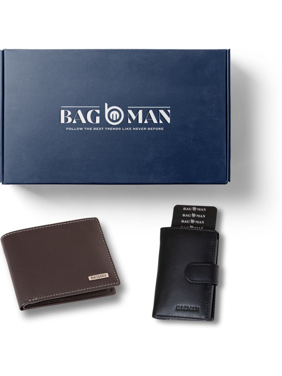 

BAGMAN Unisex Accessory Gift Set of, Black