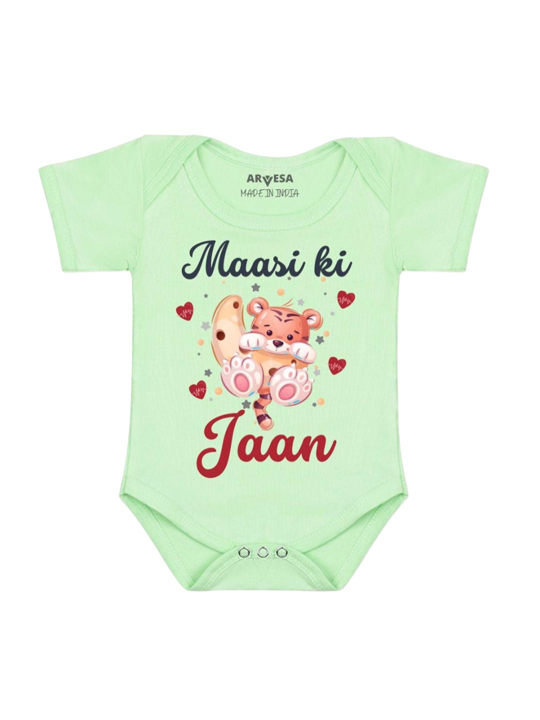 

Arvesa Maasi Ki Jaan Printed Romper, Green