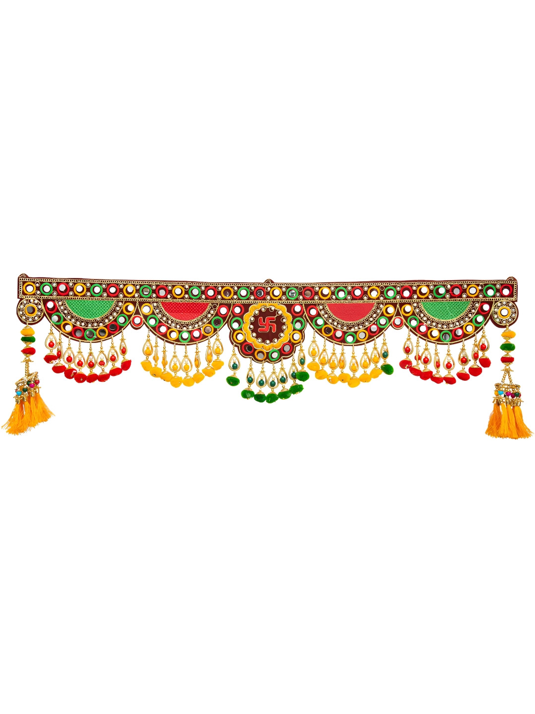 

JACK LAWRENCE Red & Green Embroidery Traditional Patchwork Toran