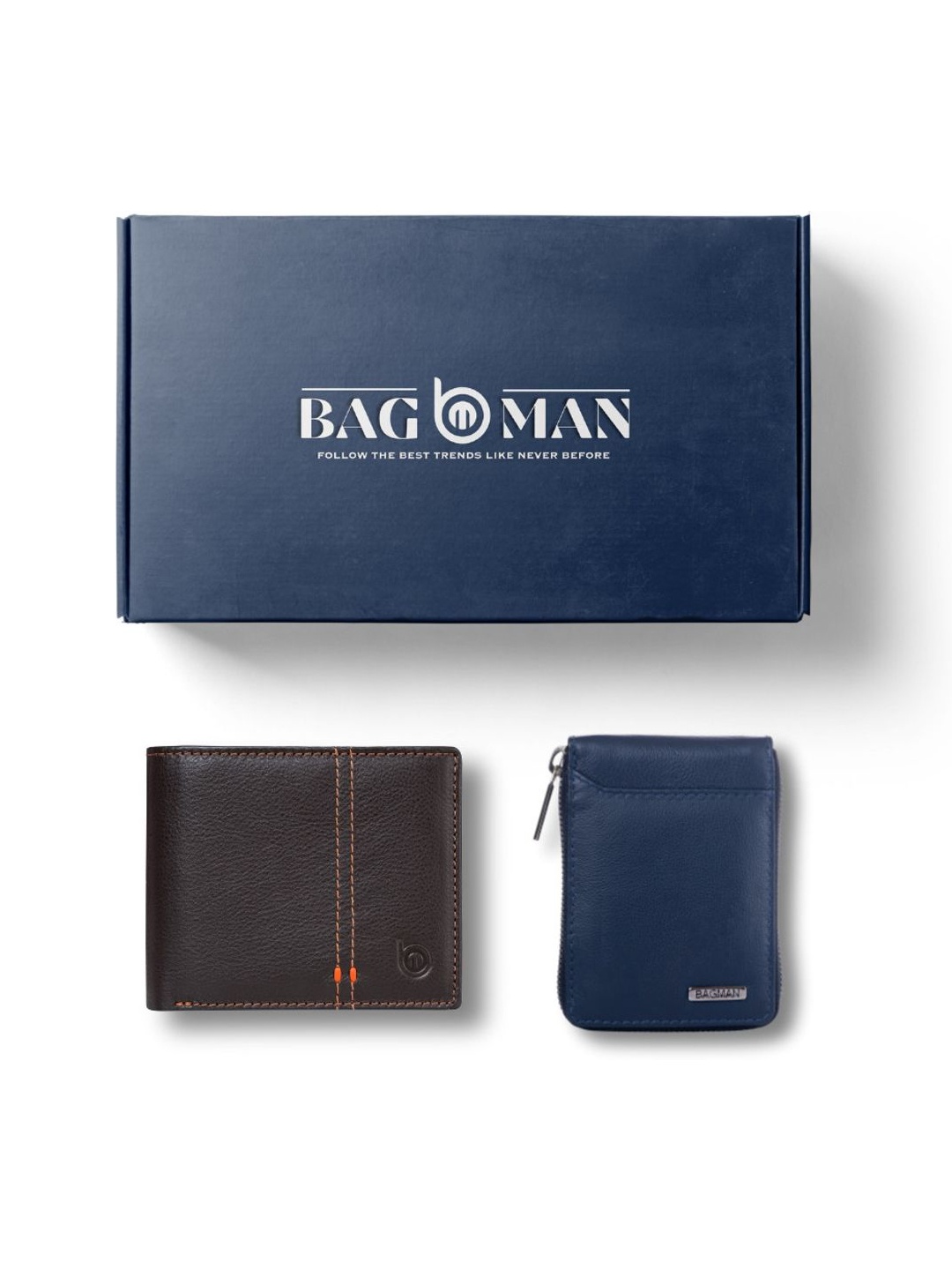 

BAGMAN Unisex Accessory Gift Set of, Brown
