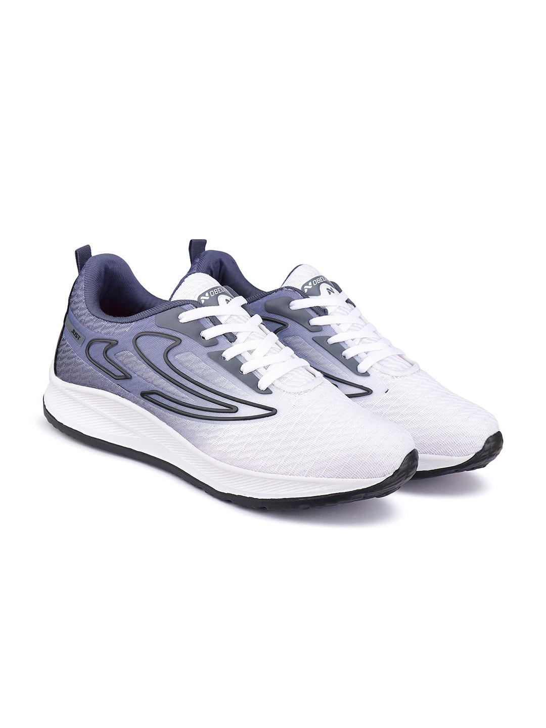 

NOBELITE Men Running Non-Marking Shoes, White