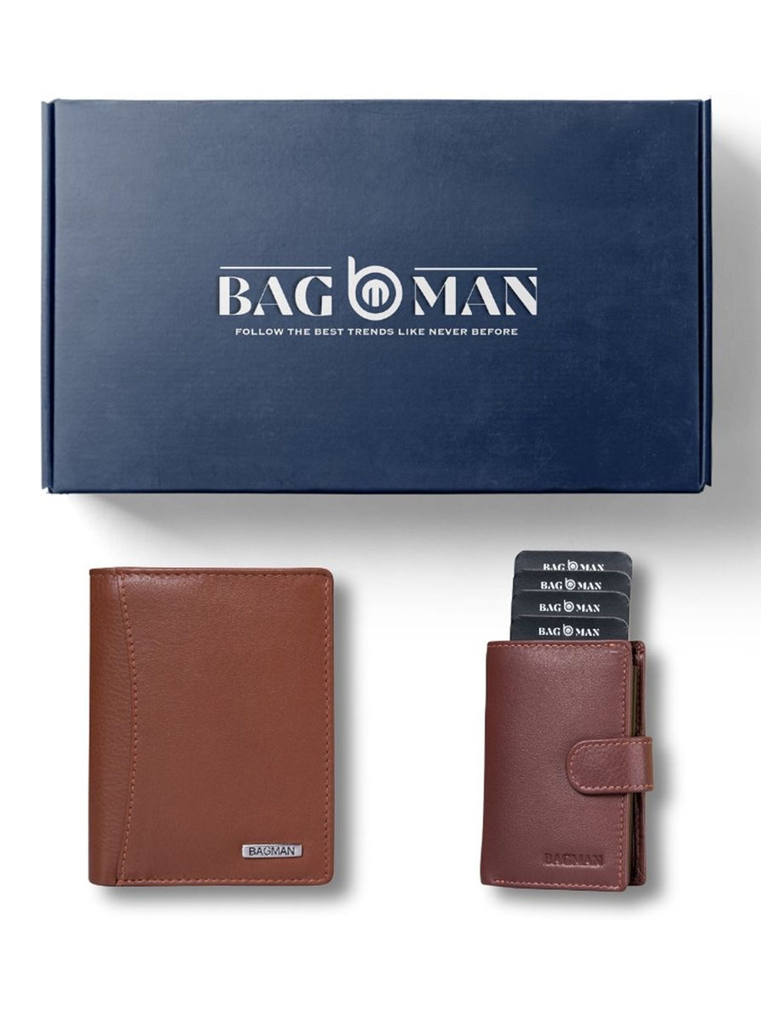 

BAGMAN Unisex Accessory Gift Set of, Brown