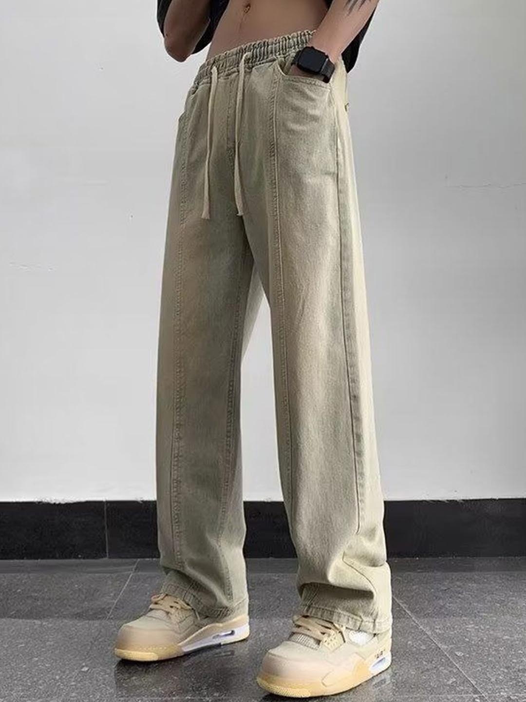 

HERE&NOW Men's Mid-Rise Jeans, Yellow