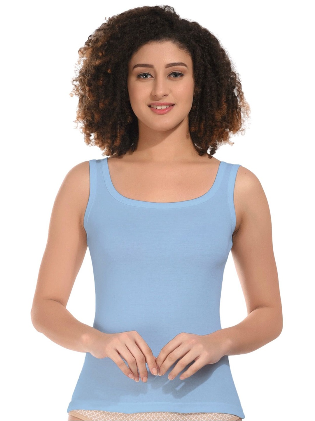

BODYMIST Cotton Tank Top, Blue