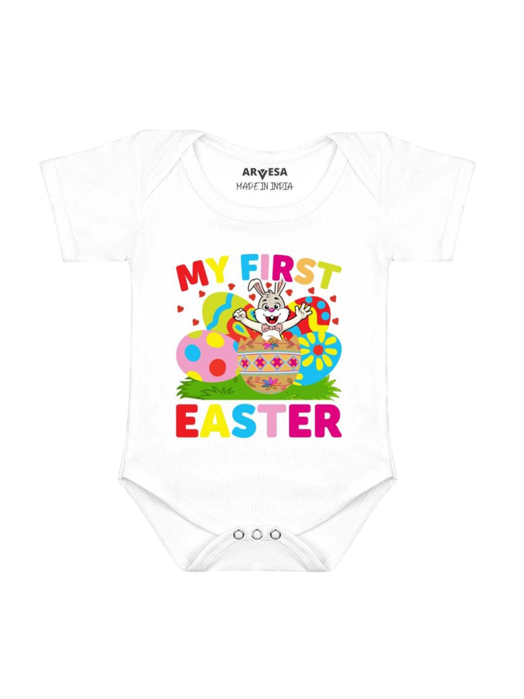 

Arvesa Infants Printed Bodysuit, White