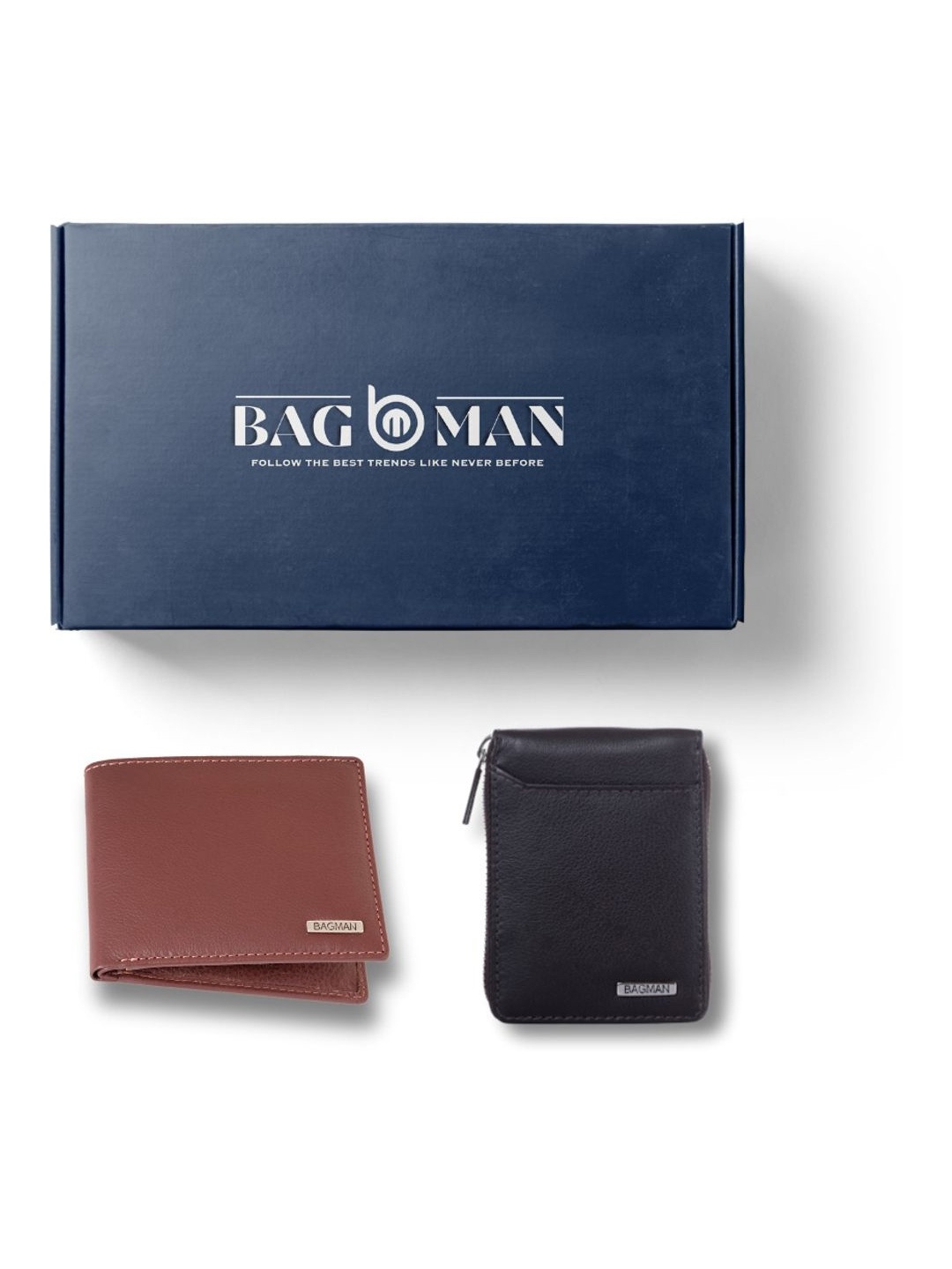 

BAGMAN Unisex Accessory Gift Set of, Brown