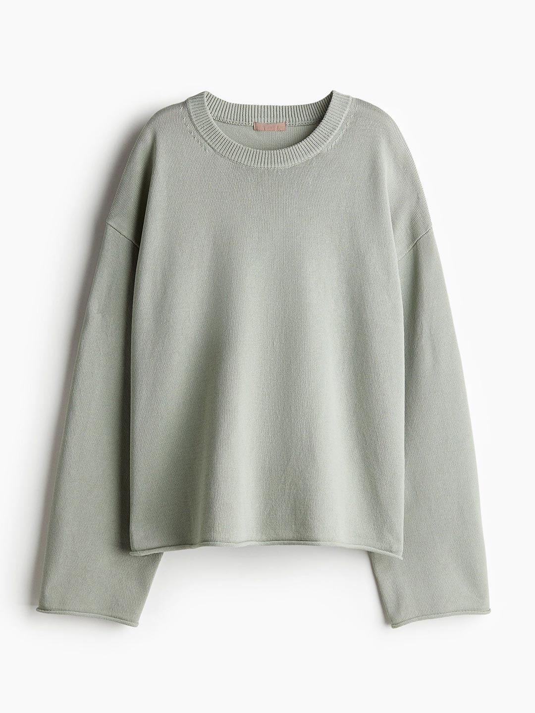 

H&M Roll-Edge Jumper, Green