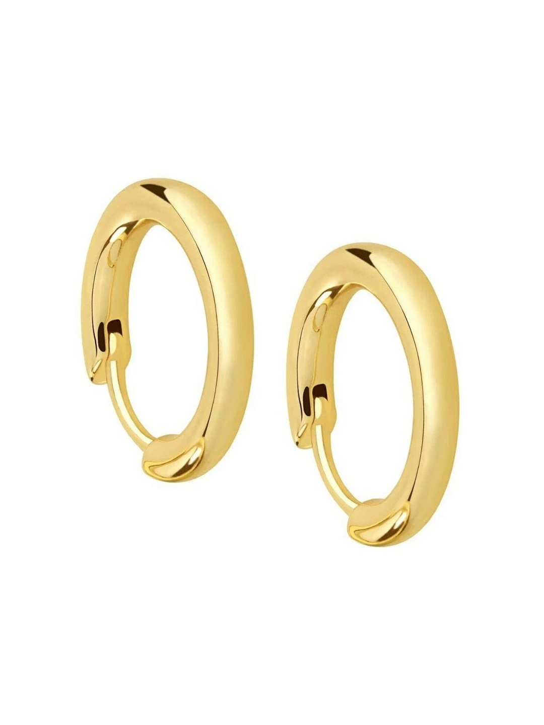 

V FASHION JEWELLERY Contemporary Hoop Earrings, Gold