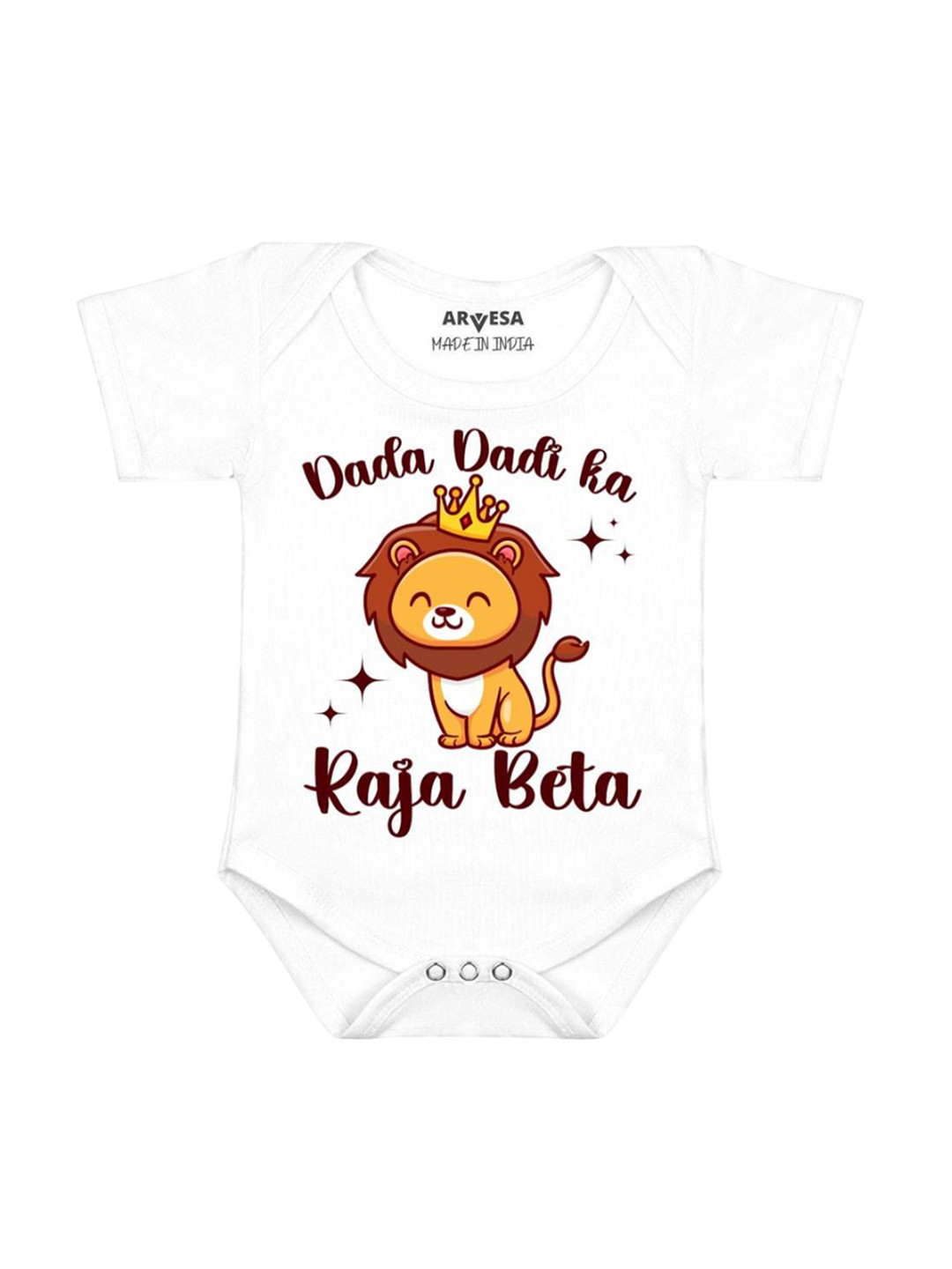 

Arvesa Kids Printed Romper, White