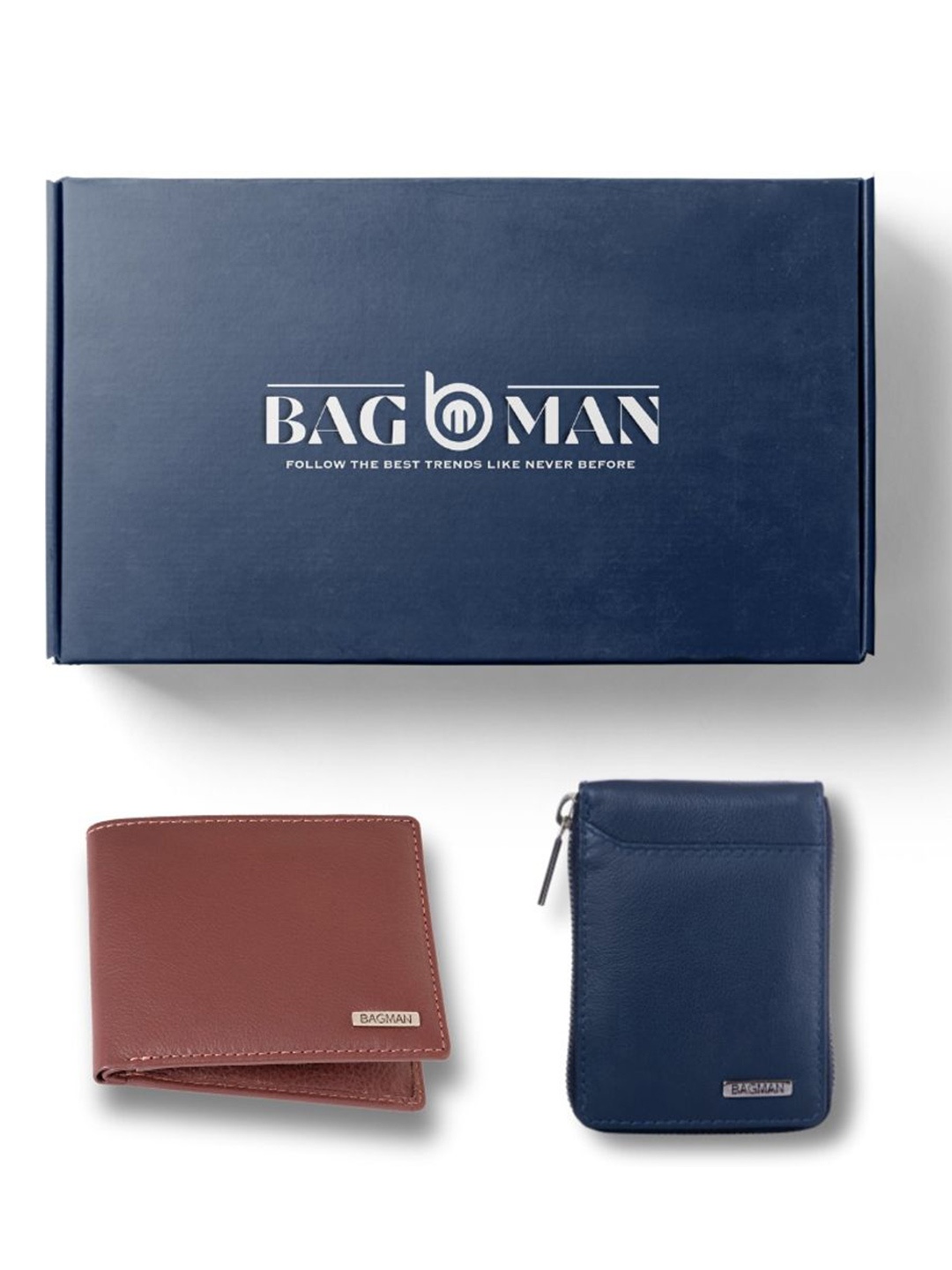 

BAGMAN Unisex Accessory Gift Set of, Brown