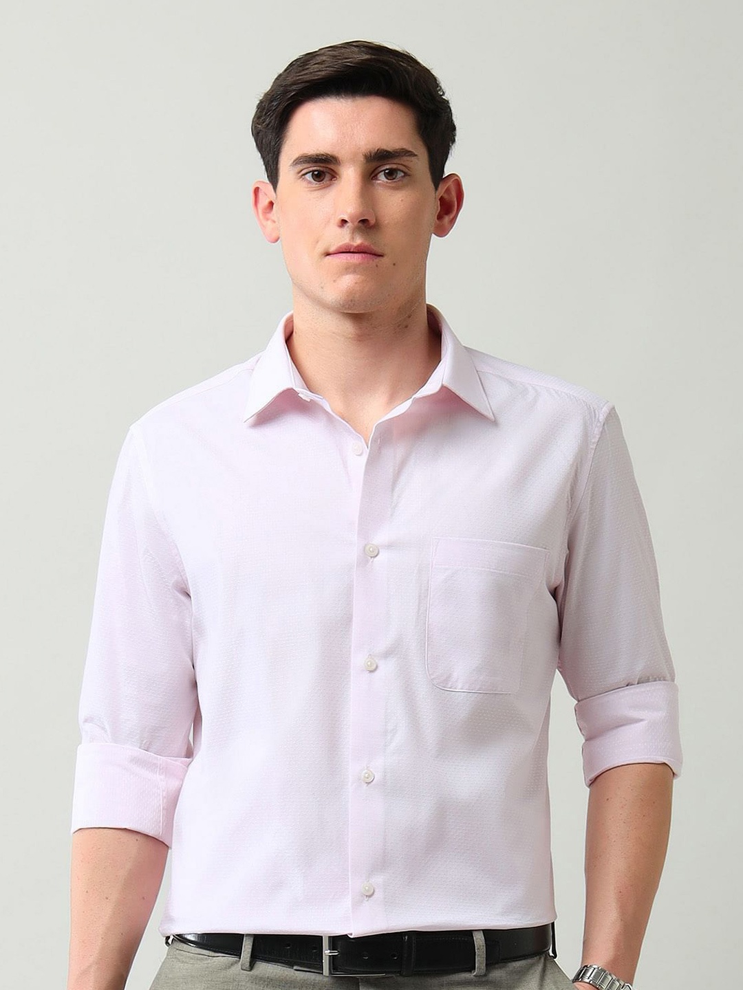 

AD By Arvind Men Opaque Casual Shirt, Pink