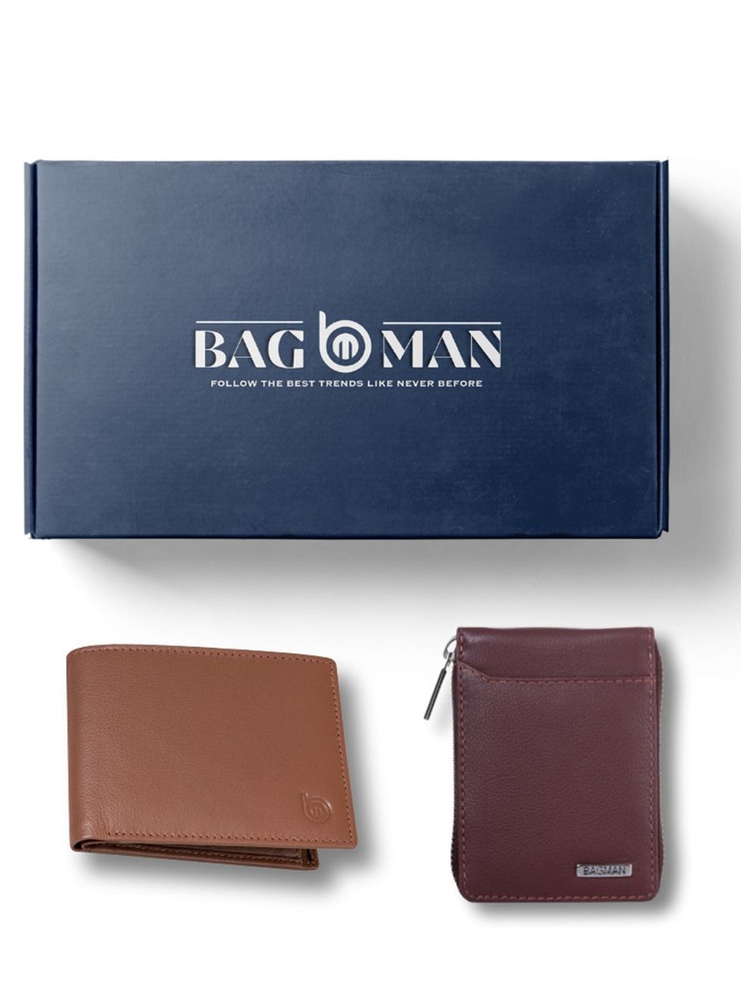 

BAGMAN Unisex Accessory Gift Set of, Brown