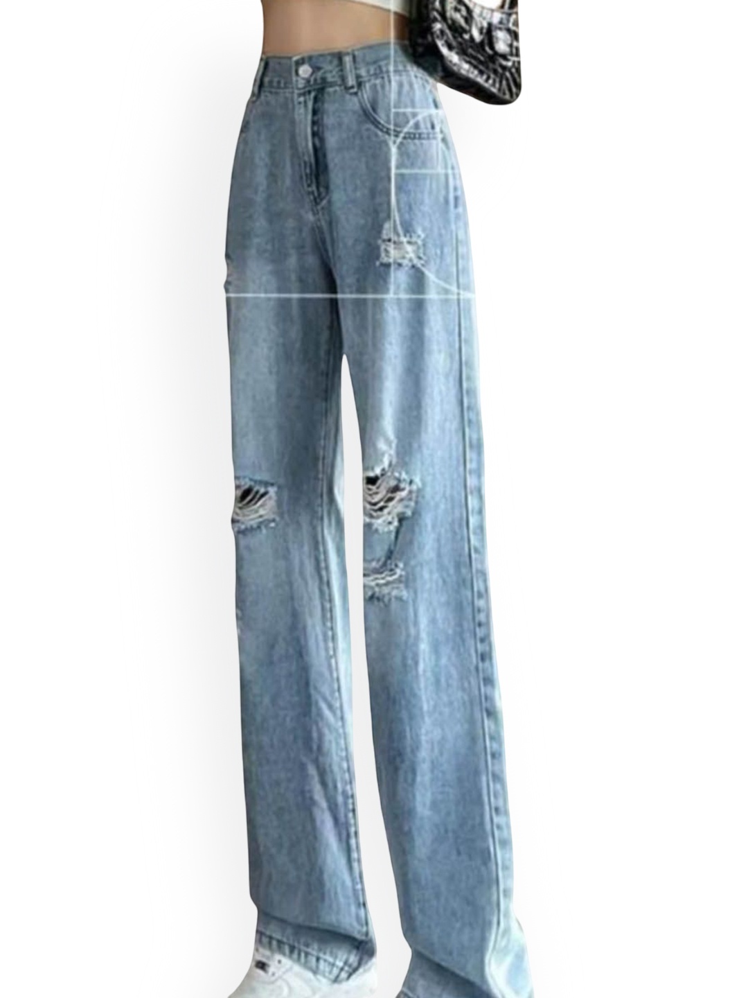

StyleCast Women Highly Distressed Heavy Fade Jeans, Blue