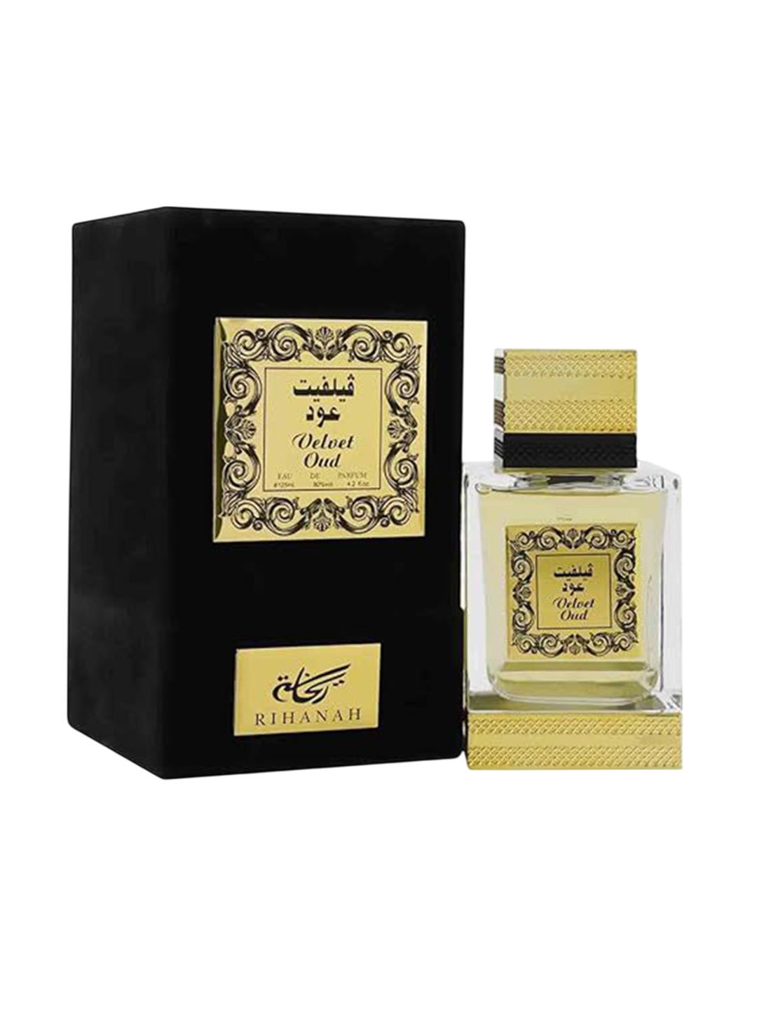 

RIHANAH Men Velvet Oud Long Lasting Eua De Perfume - 125 ml, Gold