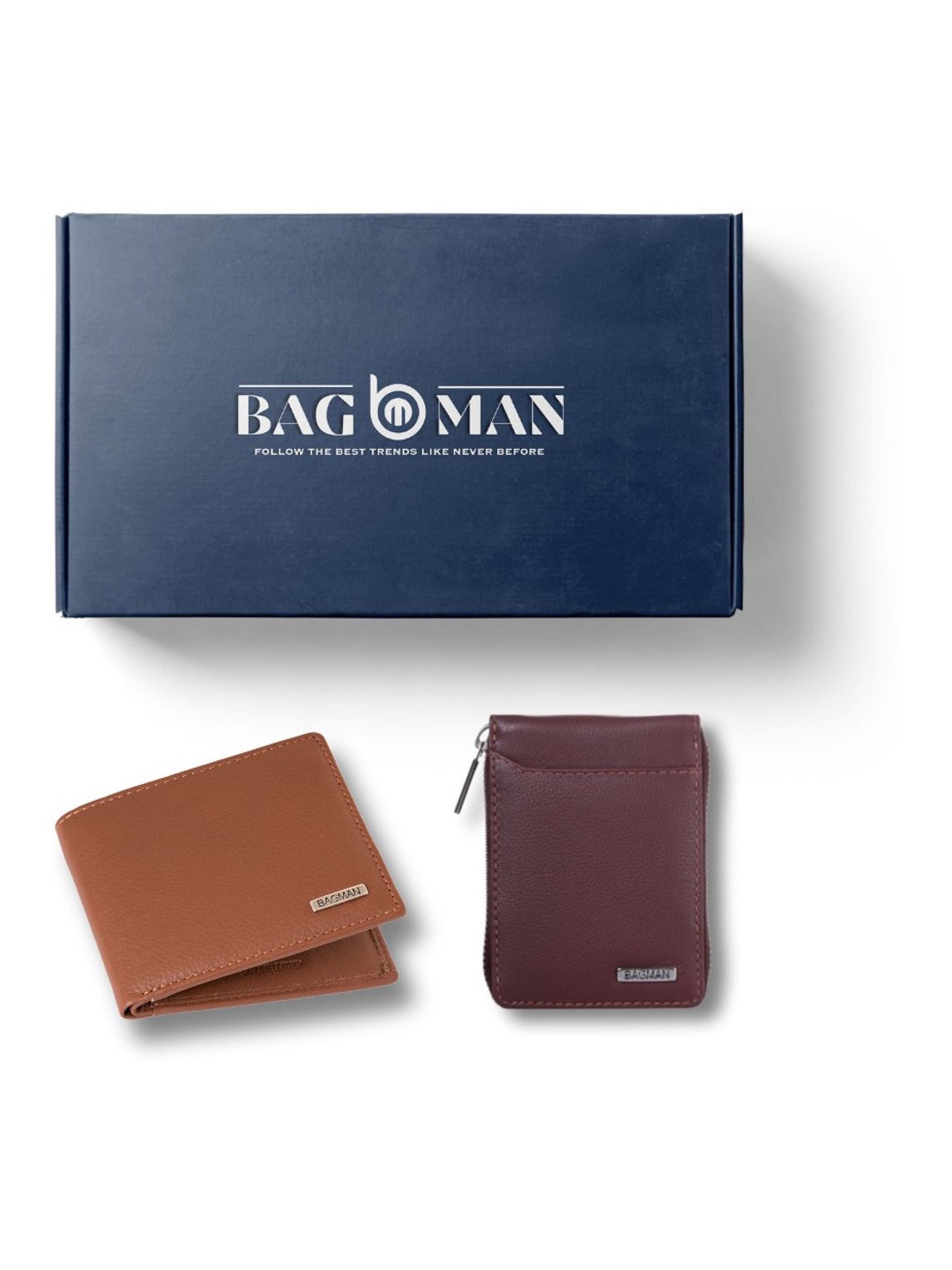 

BAGMAN Unisex Accessory Gift Set of, Brown