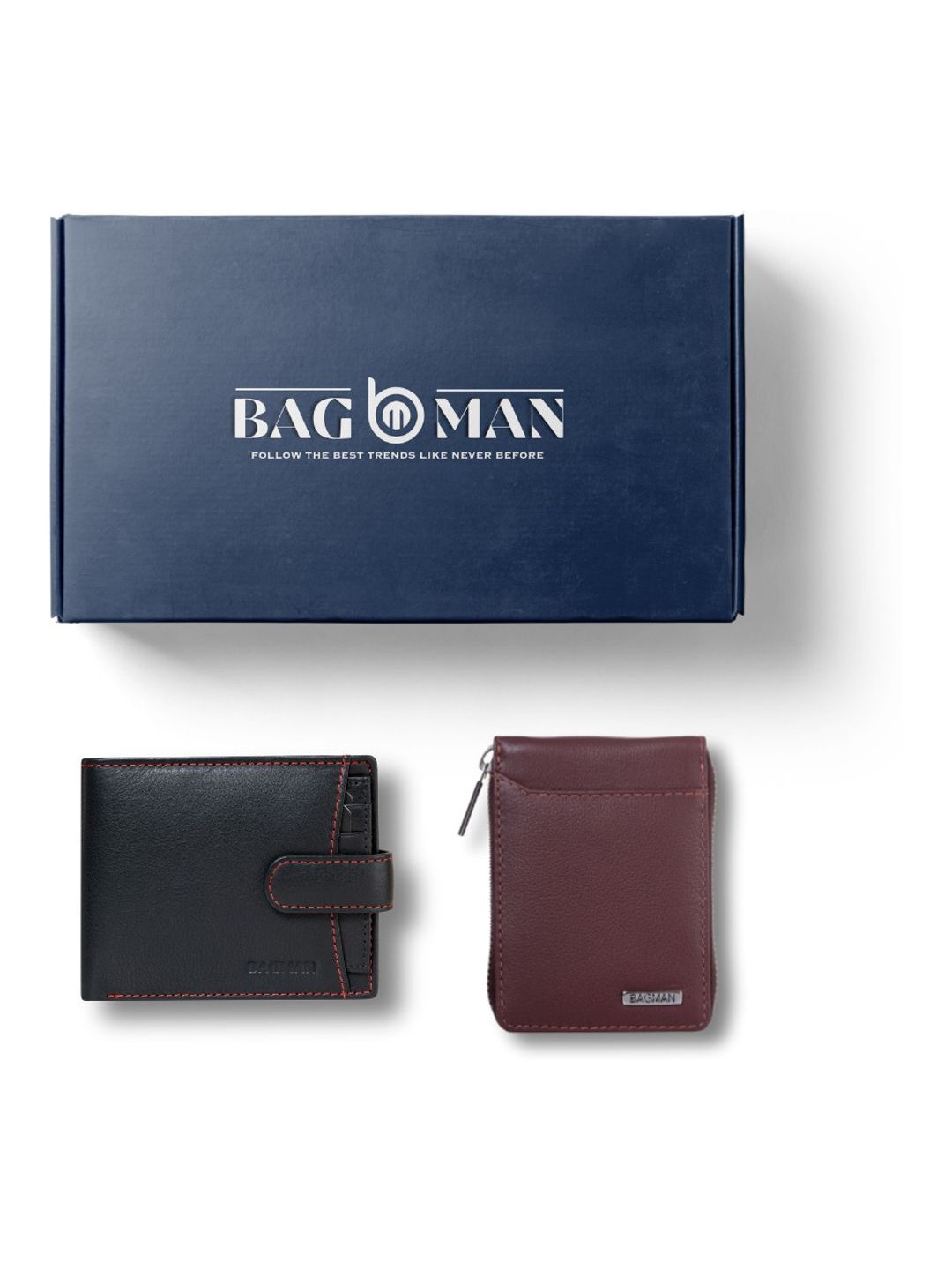

BAGMAN Unisex Accessory Gift Set of, Brown