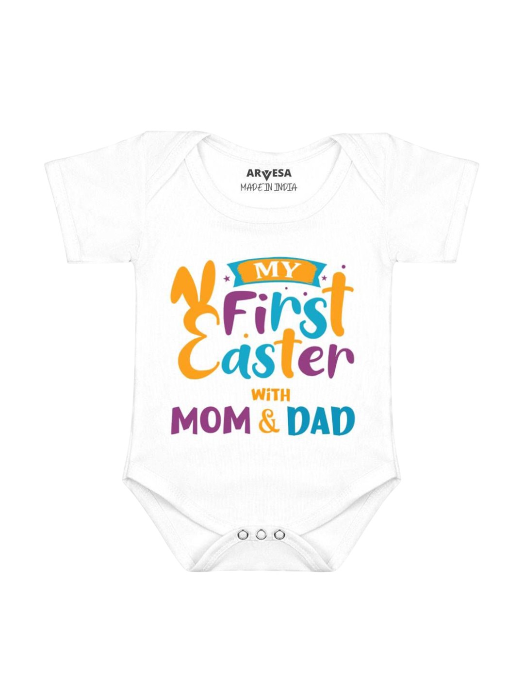 

Arvesa Infants Printed Bodysuit, White