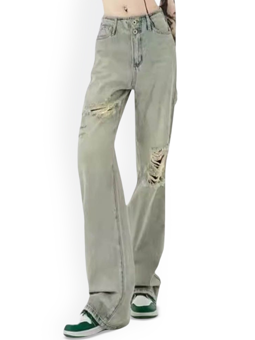 

StyleCast Women Highly Distressed Jeans, Grey