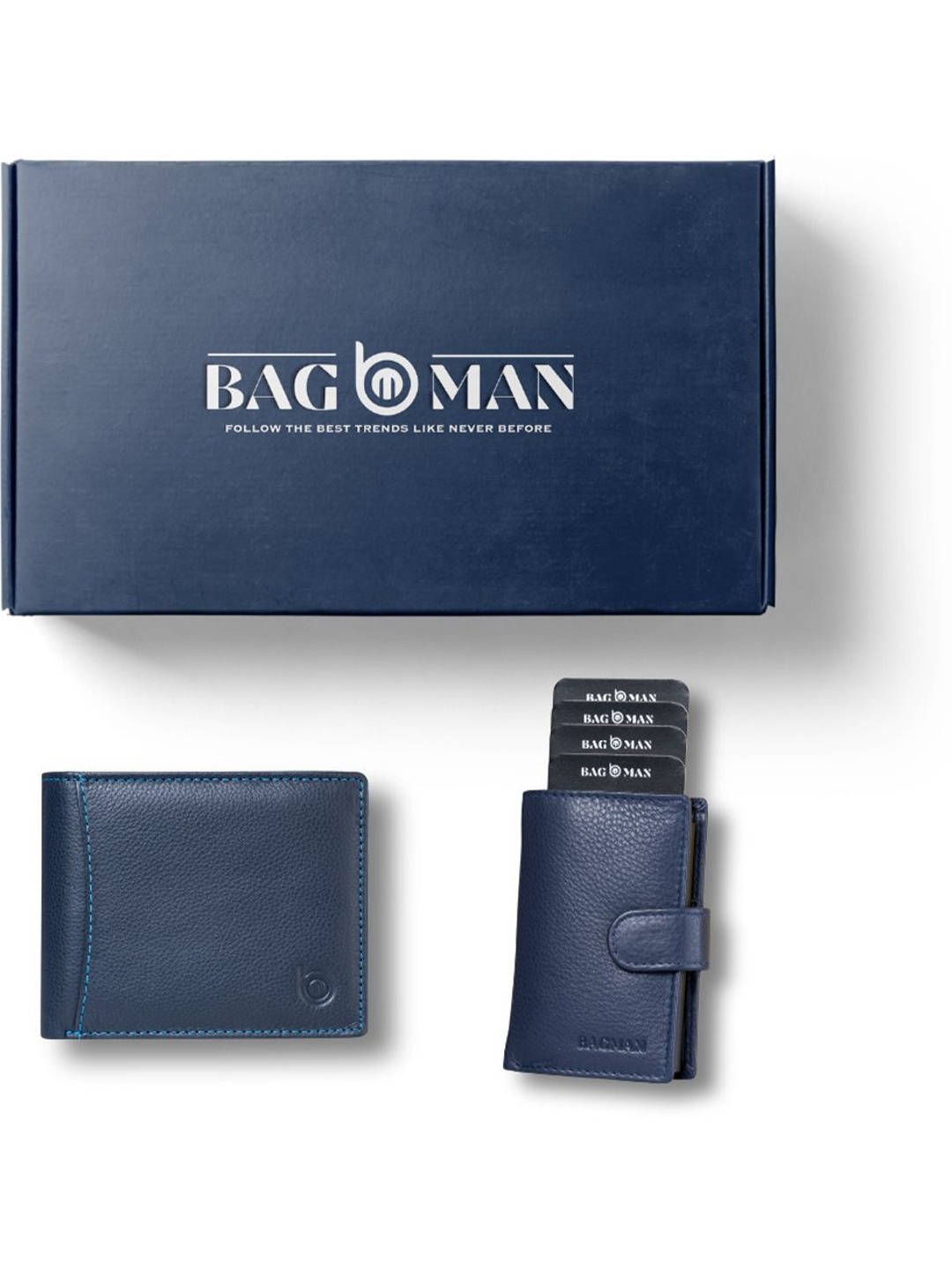 

BAGMAN Unisex Accessory Gift Set of, Navy blue
