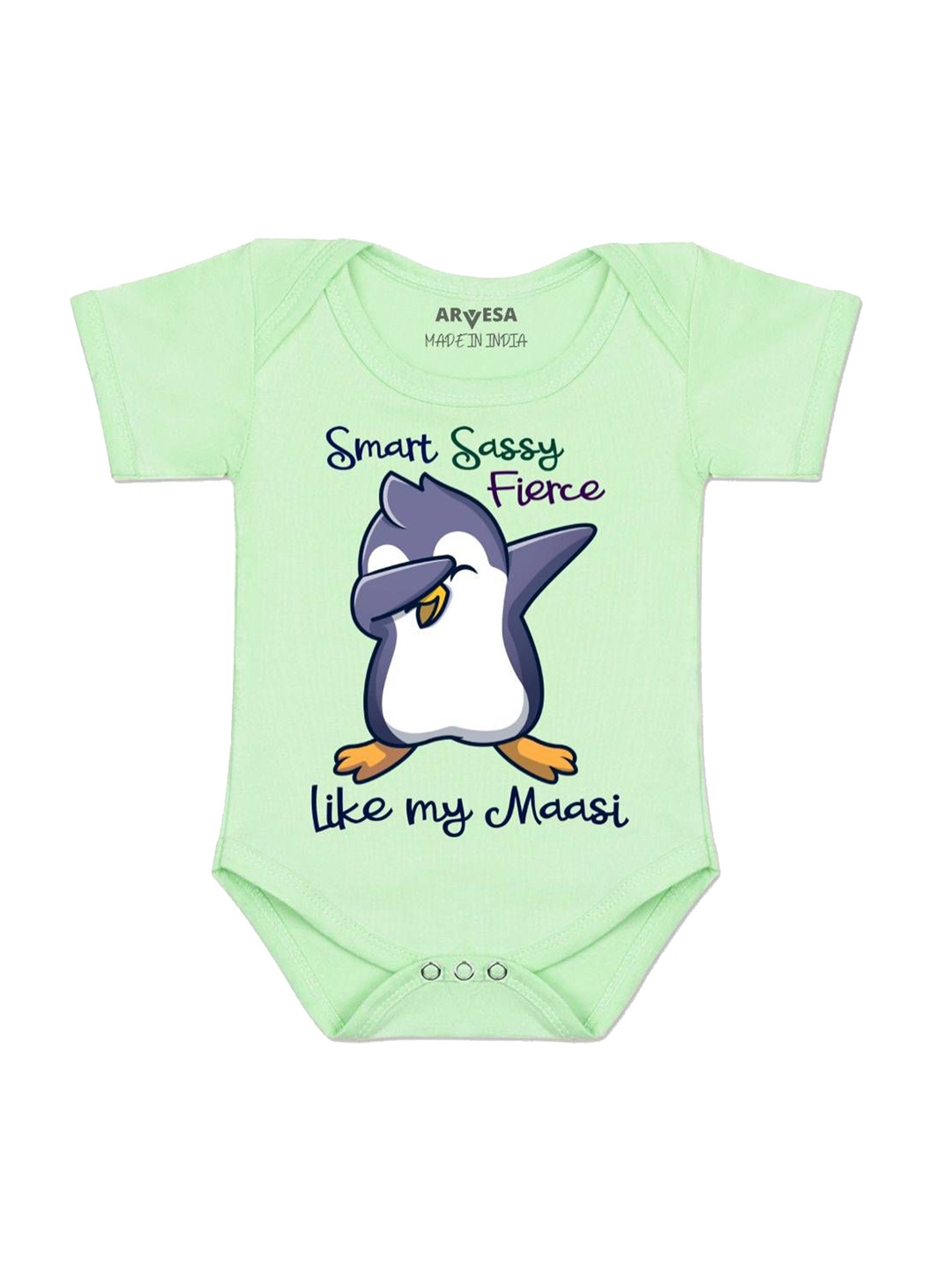 

Arvesa Kids Printed Romper, Green