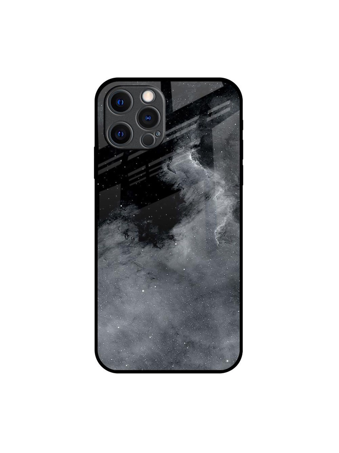 

QRIOH Quirky Printed iPhone 12 Pro Max Back Case Mobile Accessories, Black