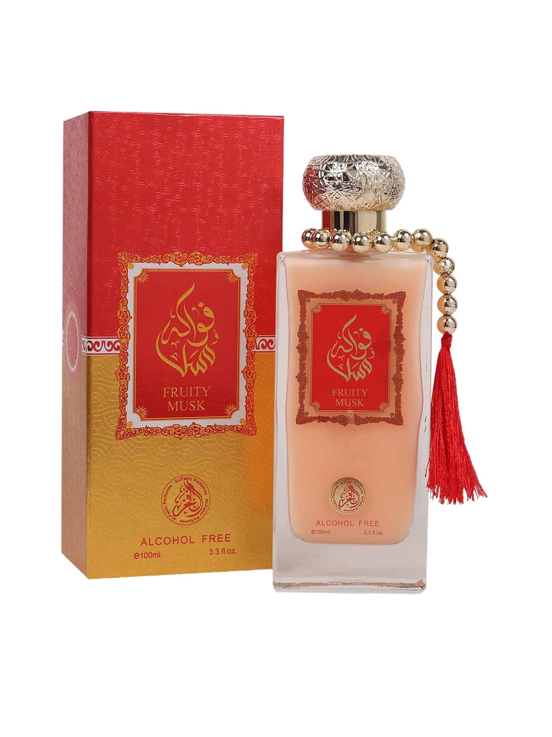 

Al-Fakhr Perfumes Fruity Musk Long Lasting & Alcohol Free Eau De Parfum - 100 ml, Red