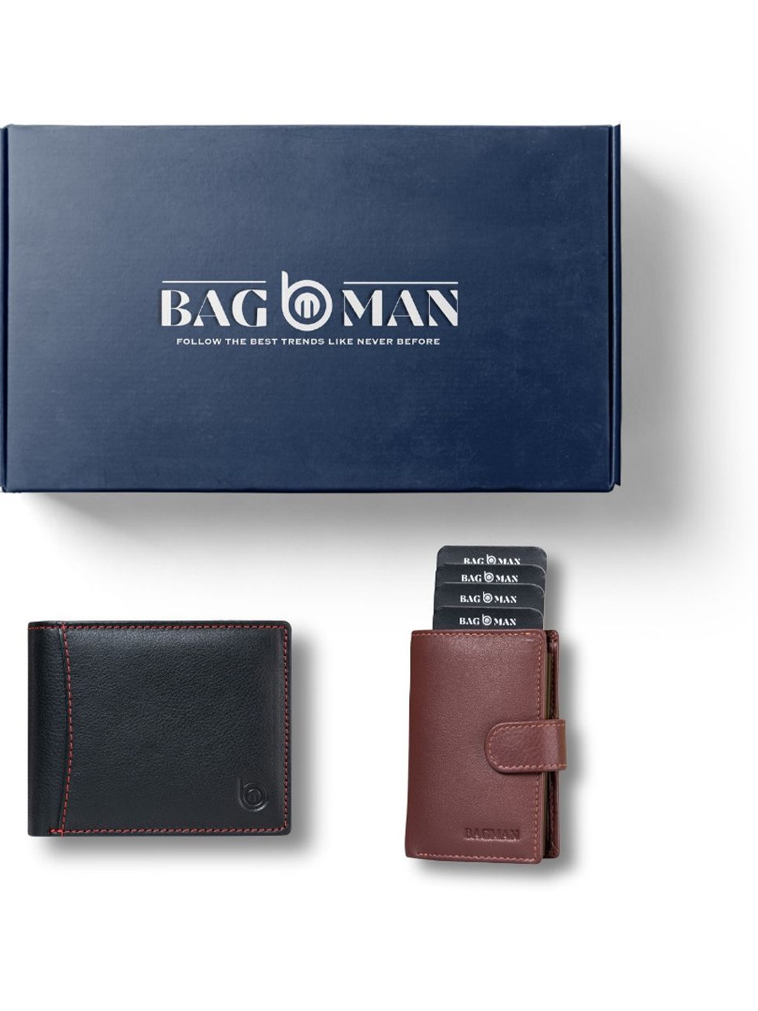 

BAGMAN Unisex Accessory Gift Set of, Black
