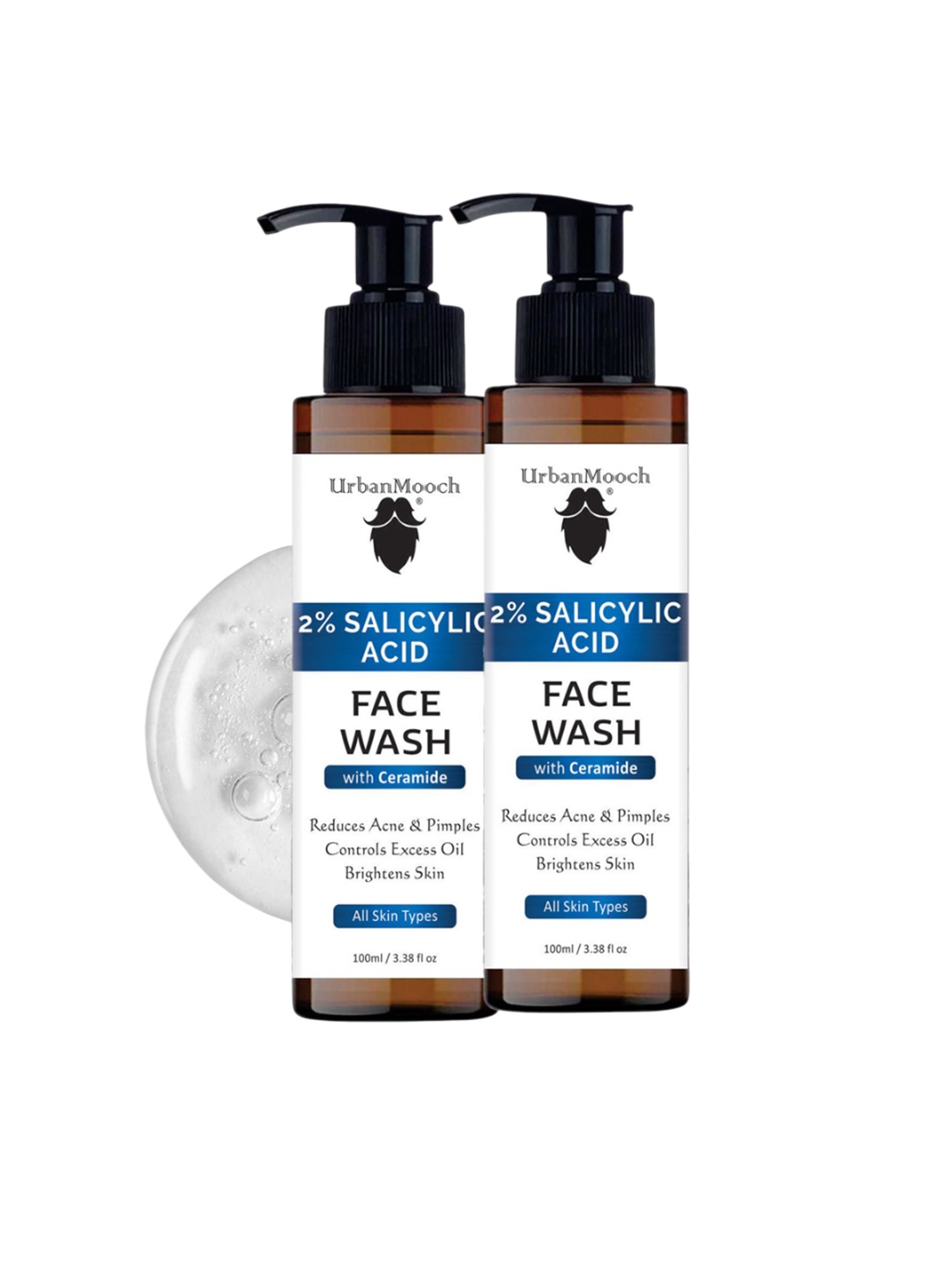 

UrbanMooch Set Of 2 2% Salicylic Face Wash- 100 ml Each, White