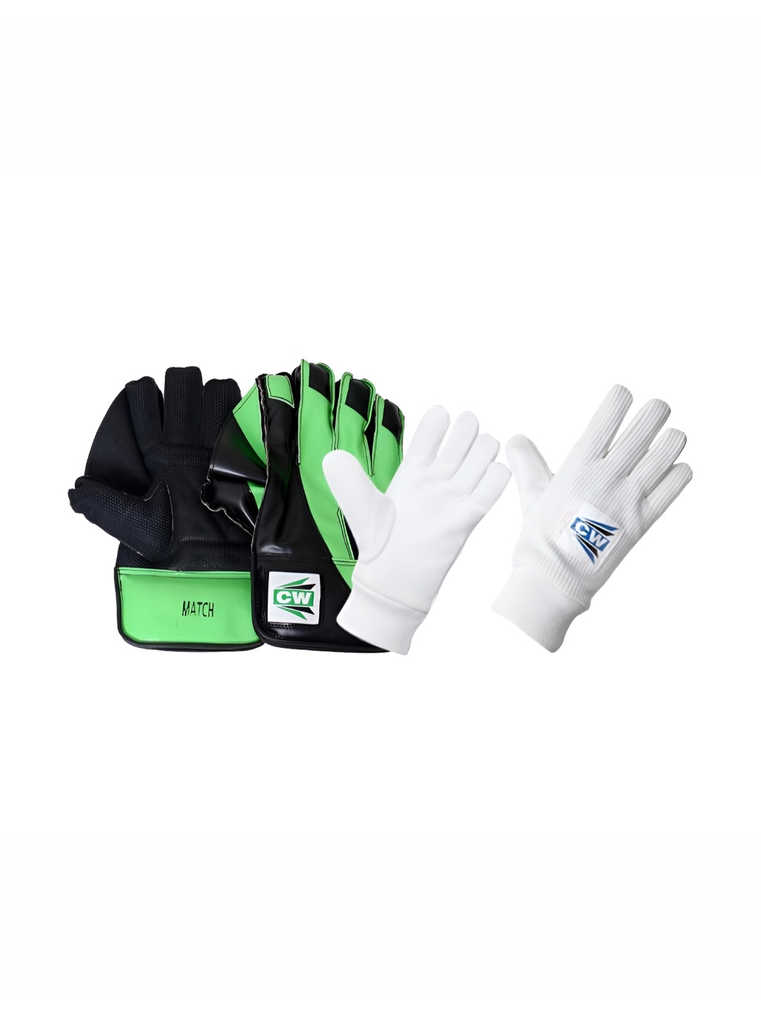 

CW Air flow gusset Wicket Keeping Gloves With Inner Gloves, Black