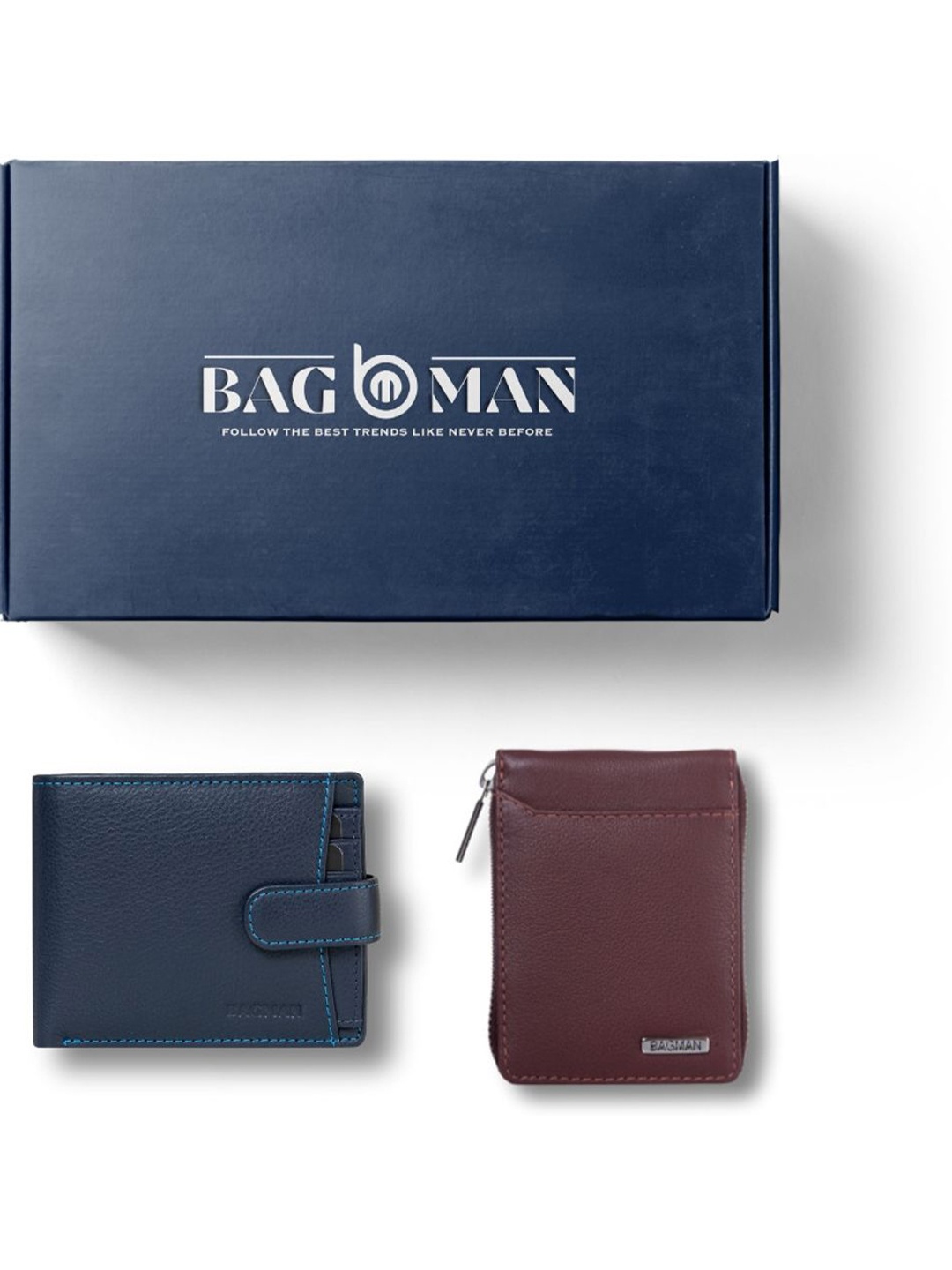 

BAGMAN Unisex Accessory Gift Set of, Navy blue