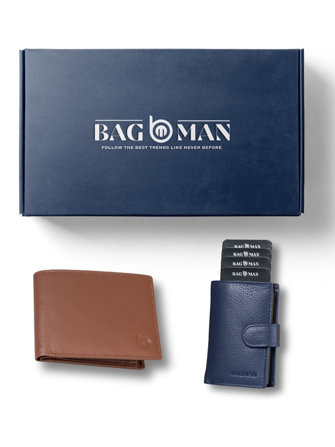 

BAGMAN Unisex Accessory Gift Set of, Brown