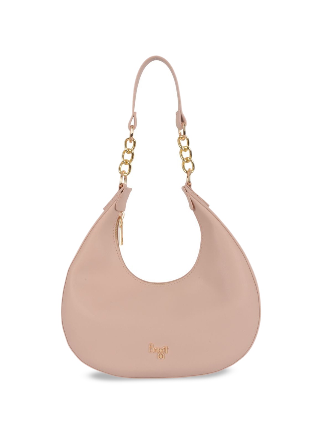 

Baggit PU Structured Hobo Bag, Pink