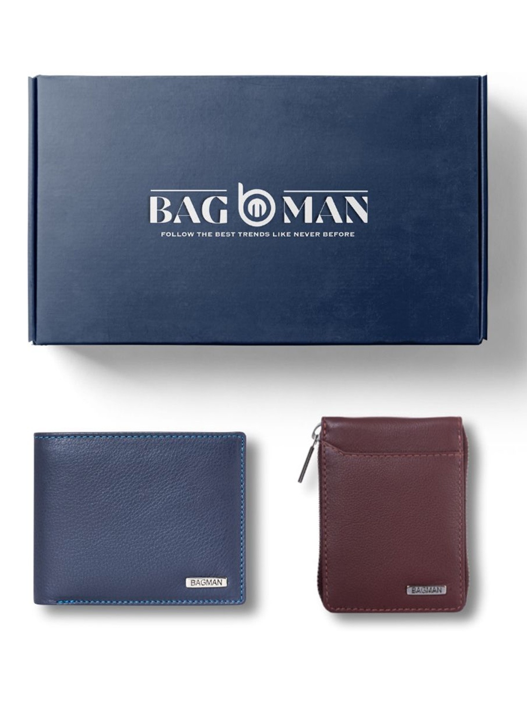 

BAGMAN Unisex Accessory Gift Set of, Navy blue