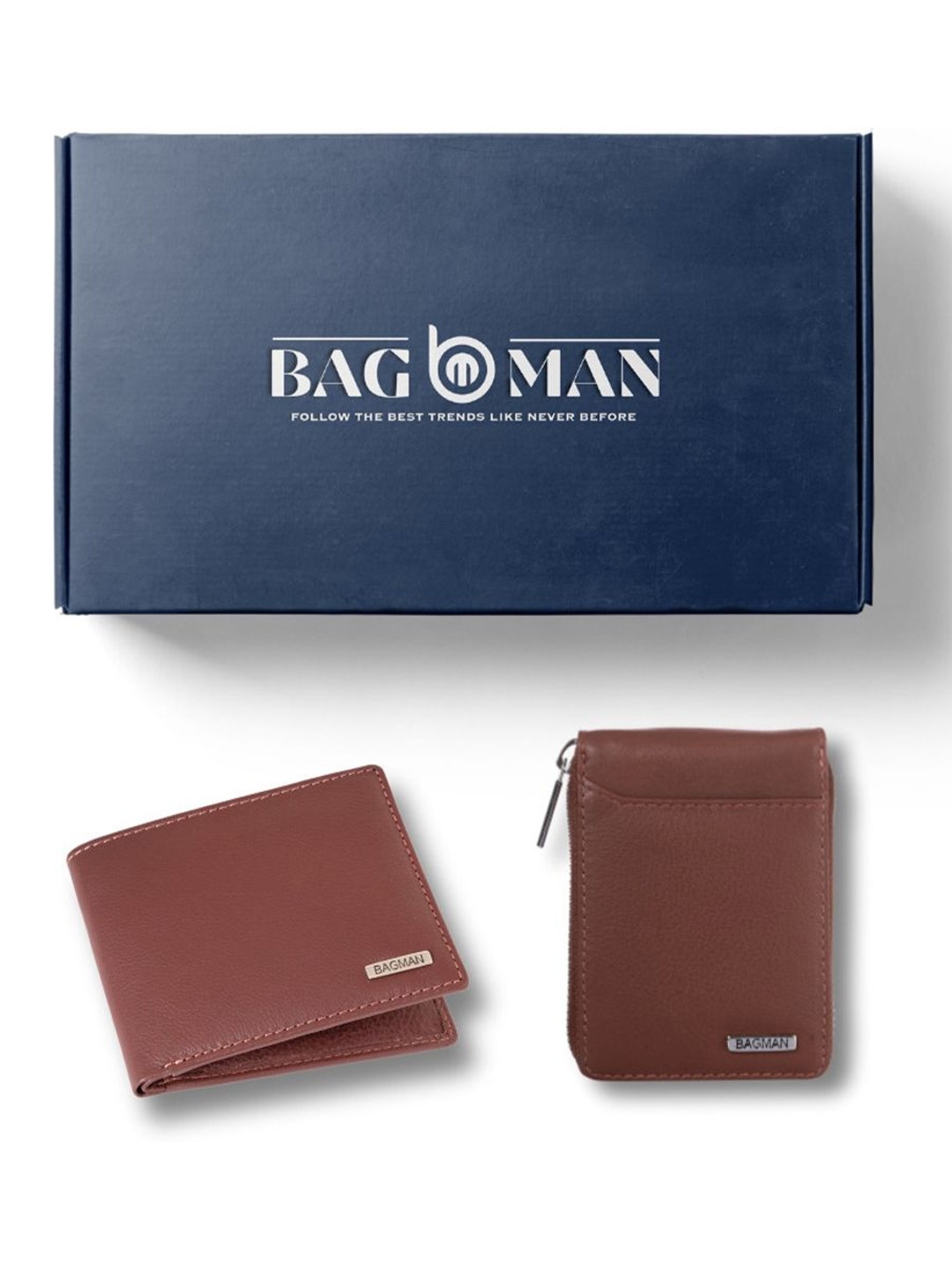 

BAGMAN Unisex Accessory Gift Set of, Brown