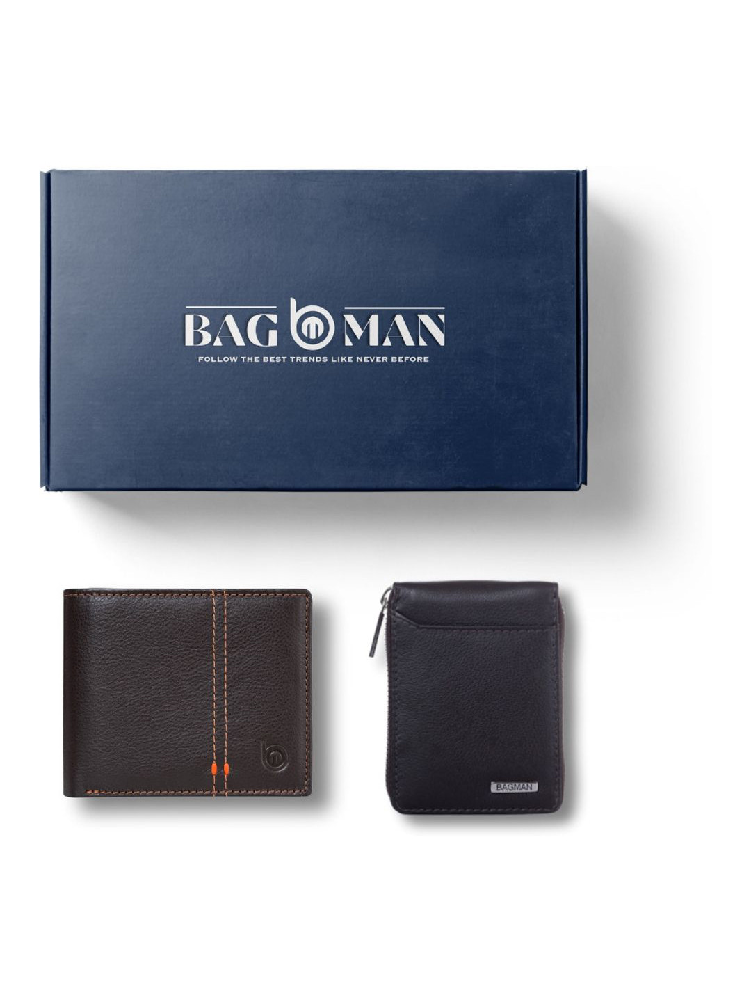 

BAGMAN Unisex Accessory Gift Set of, Brown