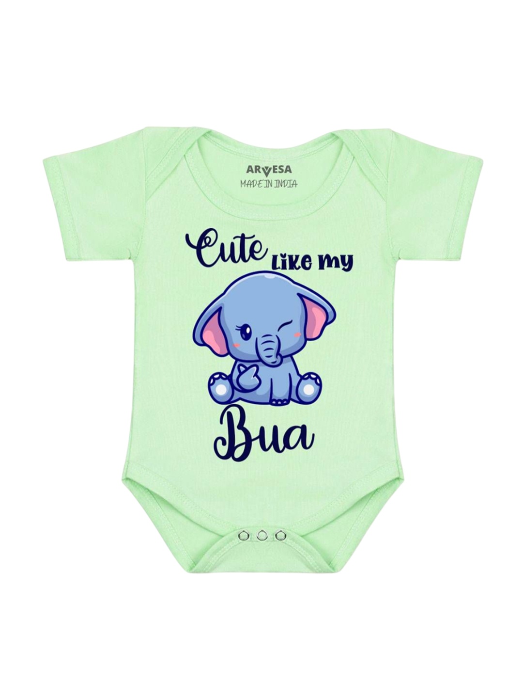 

Arvesa Kids Printed Romper, Sea green