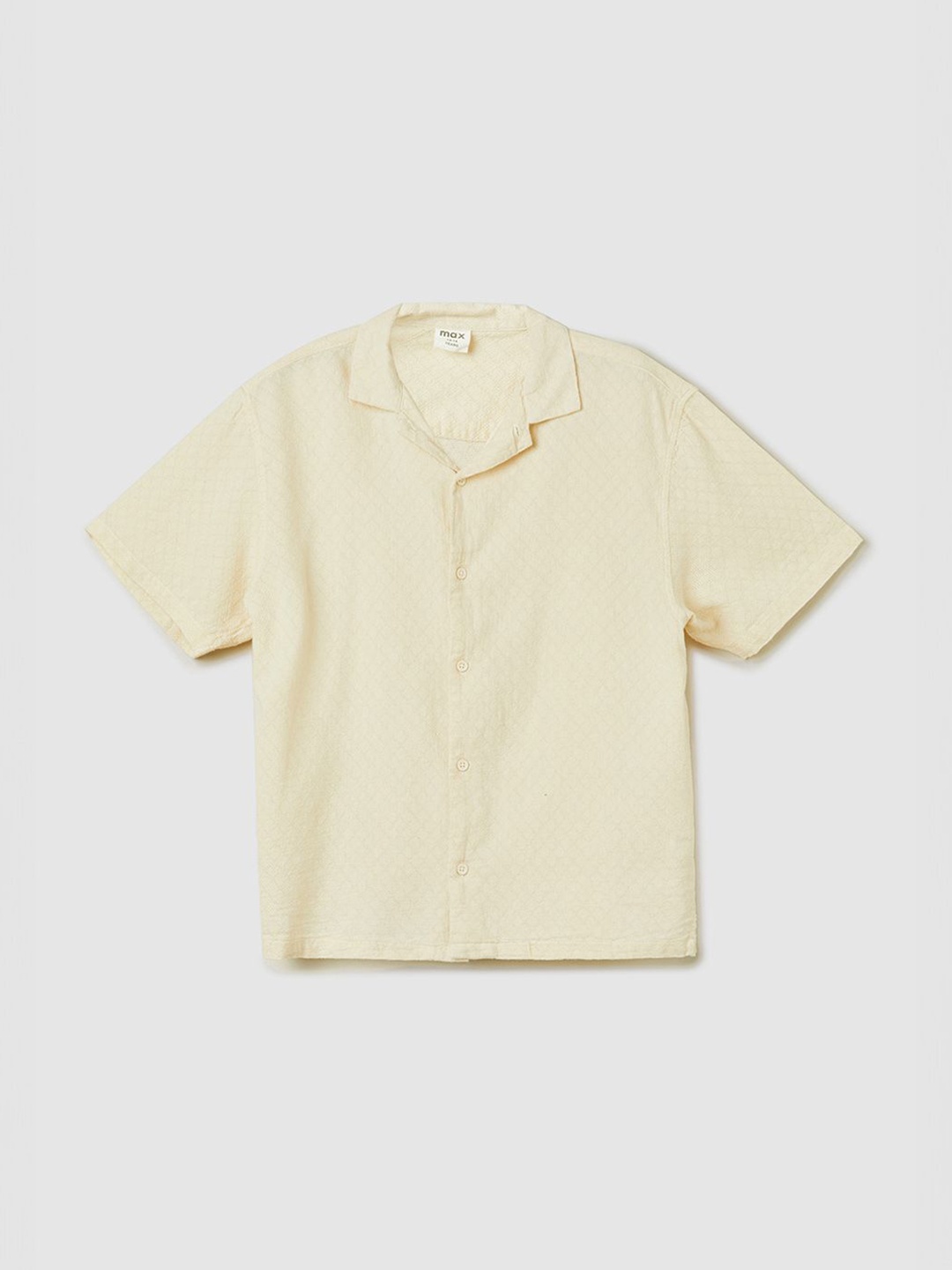 

max Boys Opaque Casual Shirt, Beige