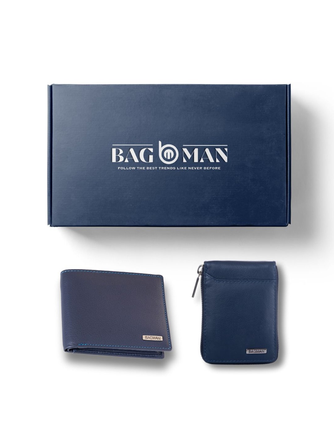 

BAGMAN Unisex Accessory Gift Set of, Blue