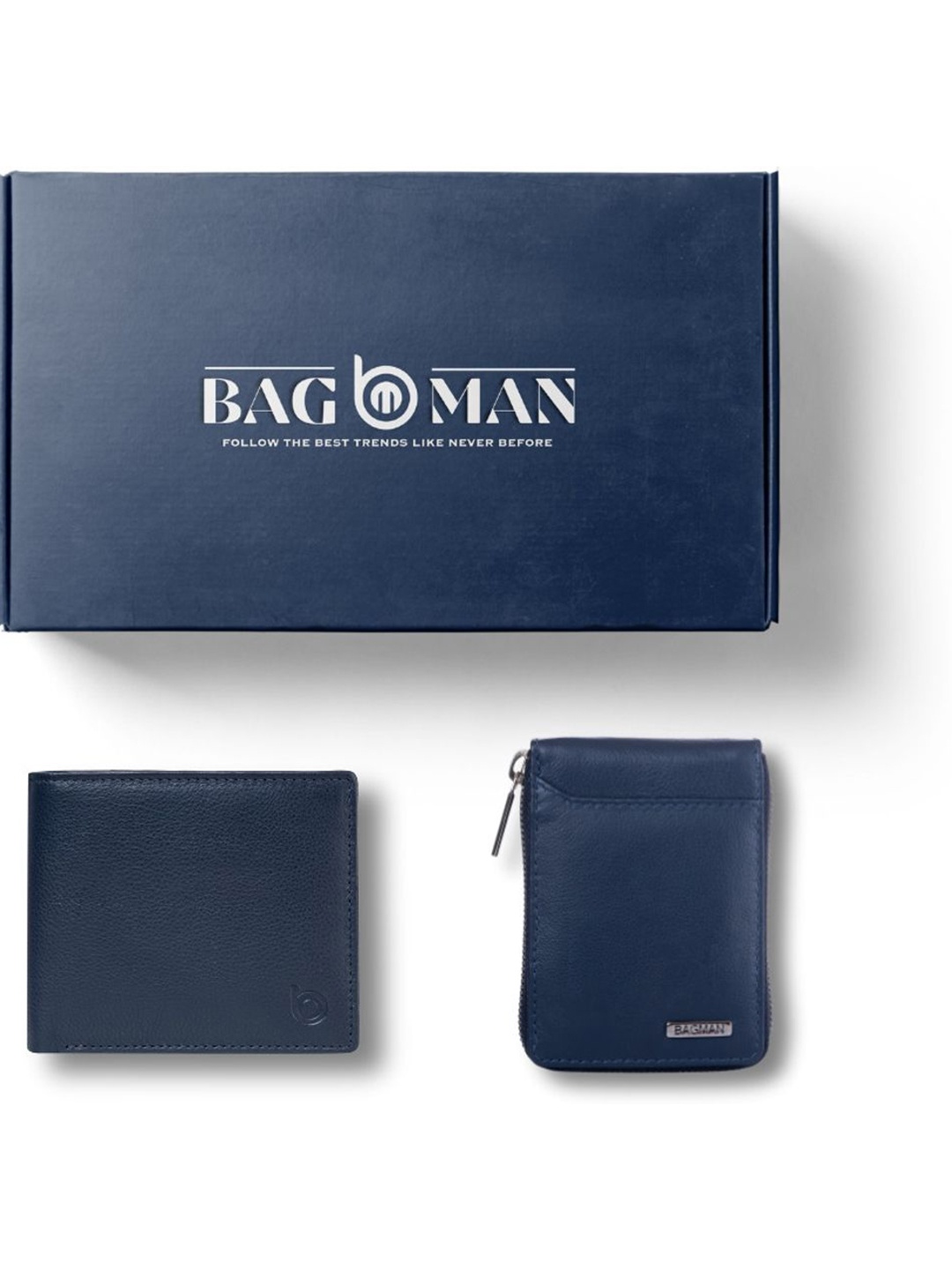 

BAGMAN Unisex Accessory Gift Set of, Navy blue