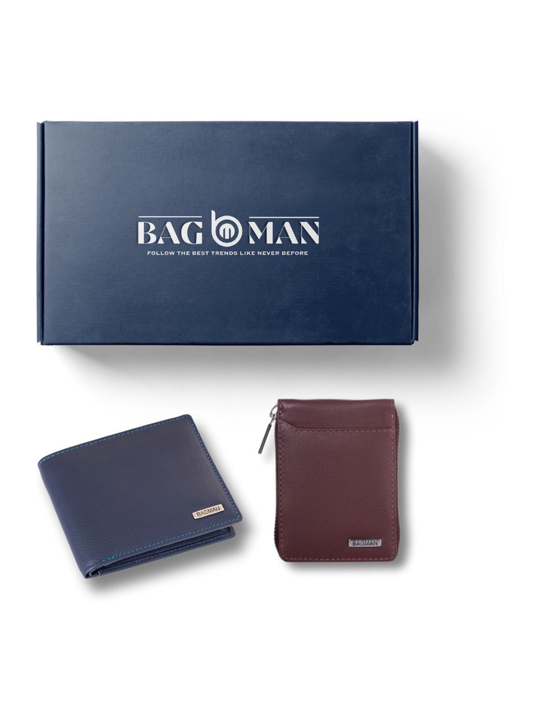 

BAGMAN Unisex Accessory Gift Set of, Navy blue