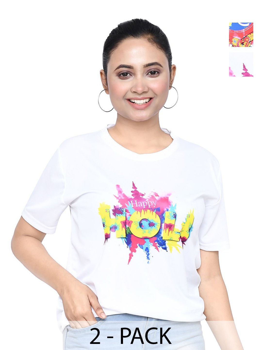 

RAPL Women 2 Printed T-shirt, White