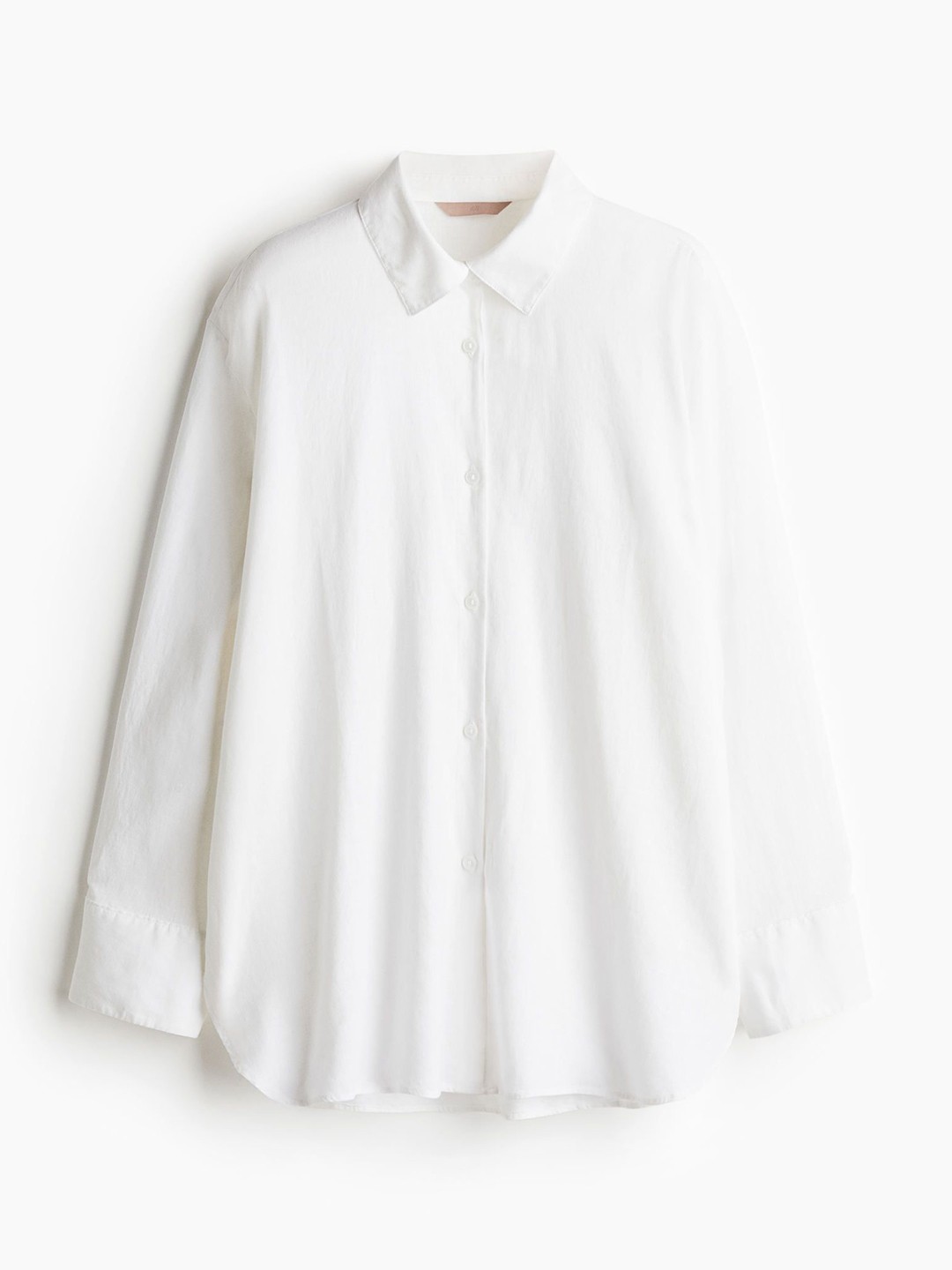 

H&M Linen-Blend Shirt, White