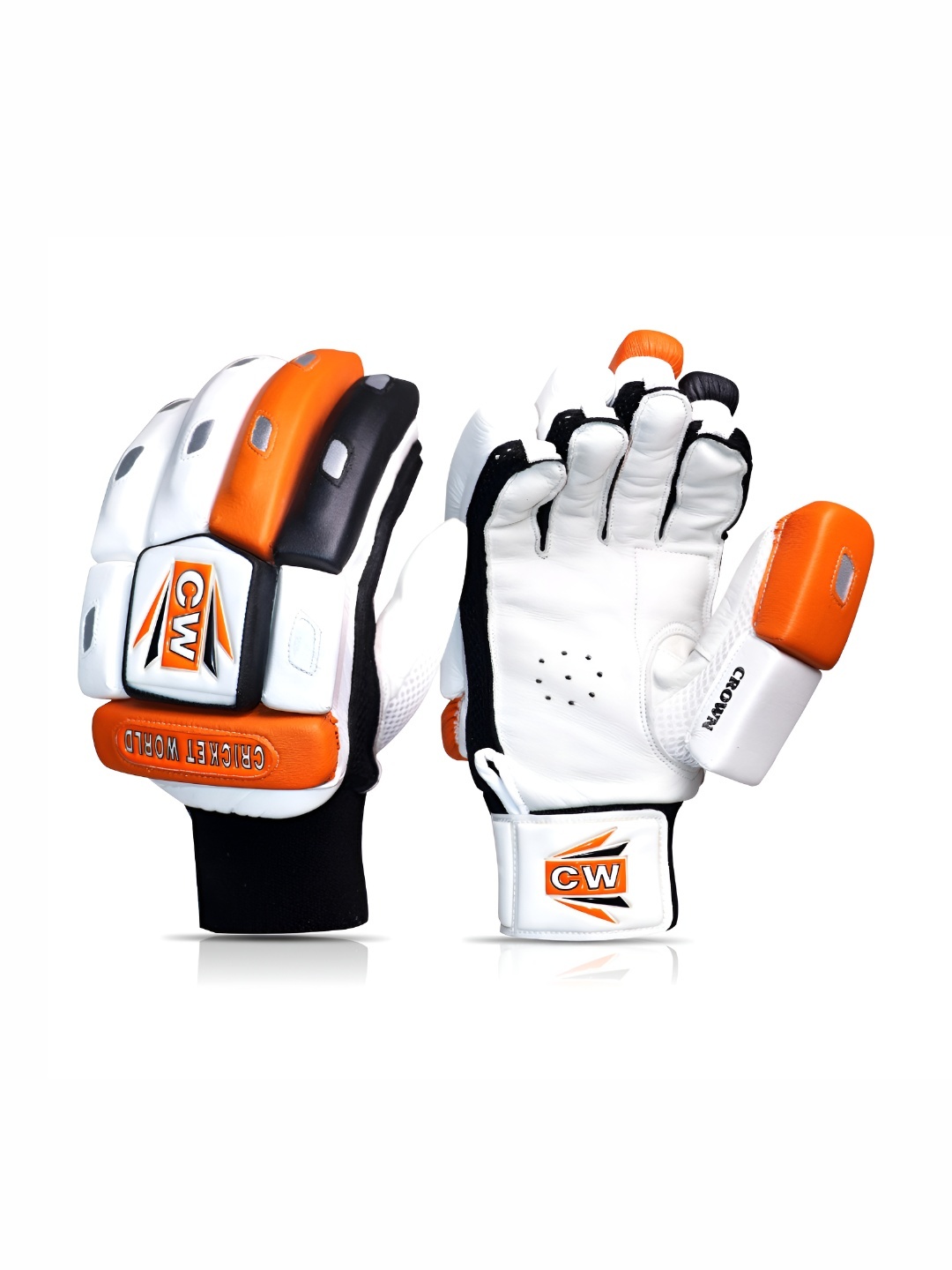 

CW Crown Air flow gusset Cricket Batting Gloves, White