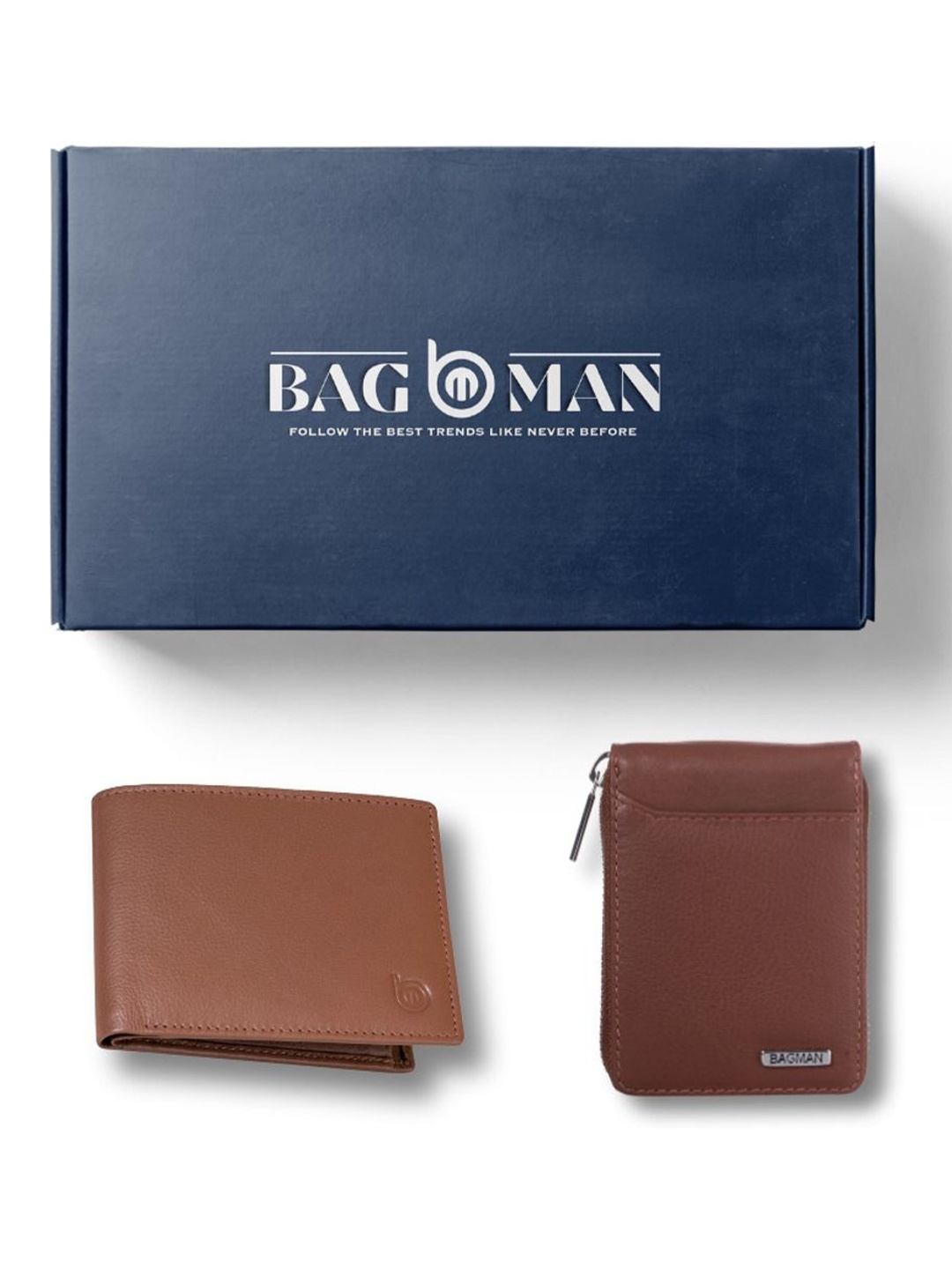 

BAGMAN Unisex Accessory Gift Set of, Brown